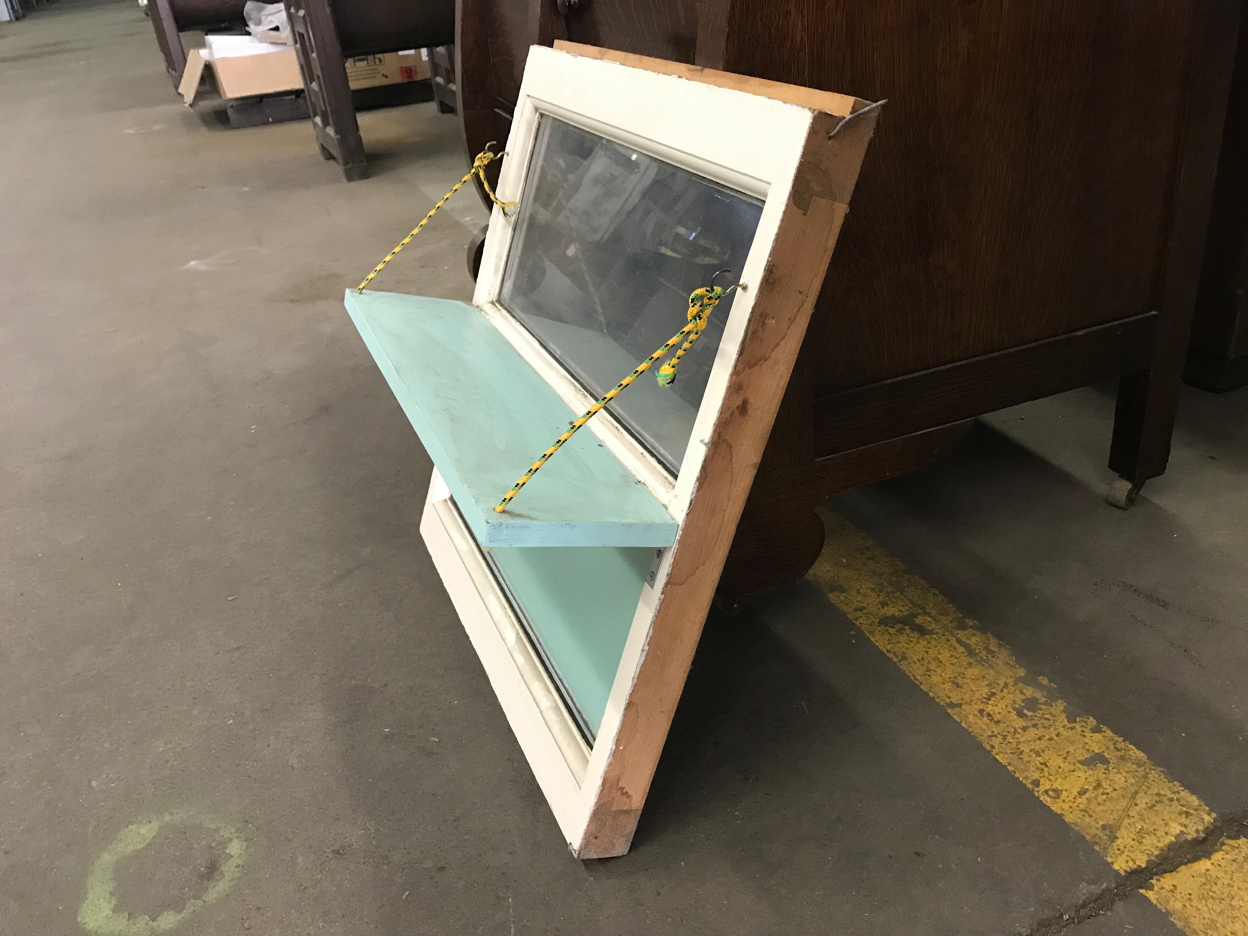 Repurposed Window Shelf