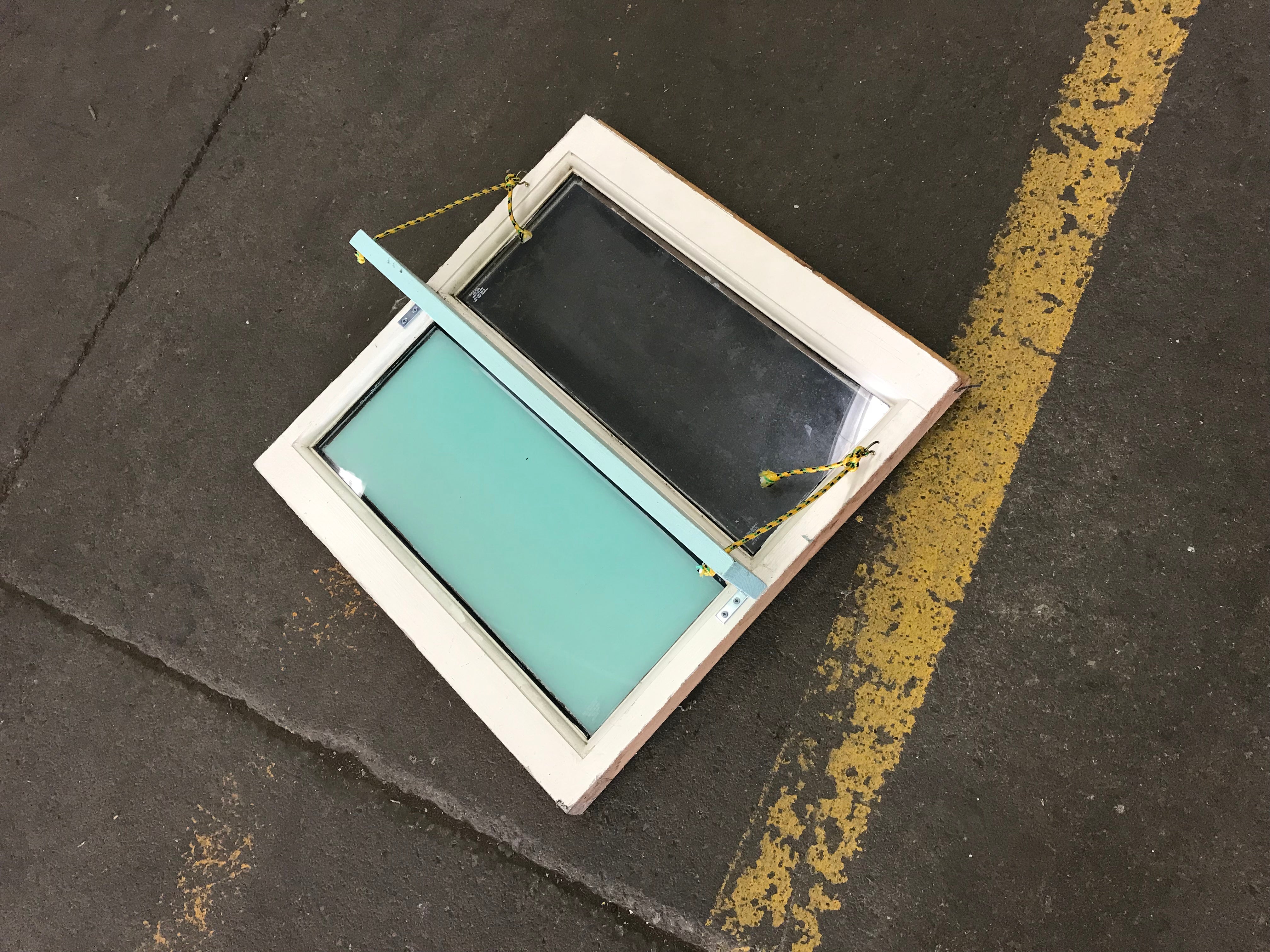 Repurposed Window Shelf
