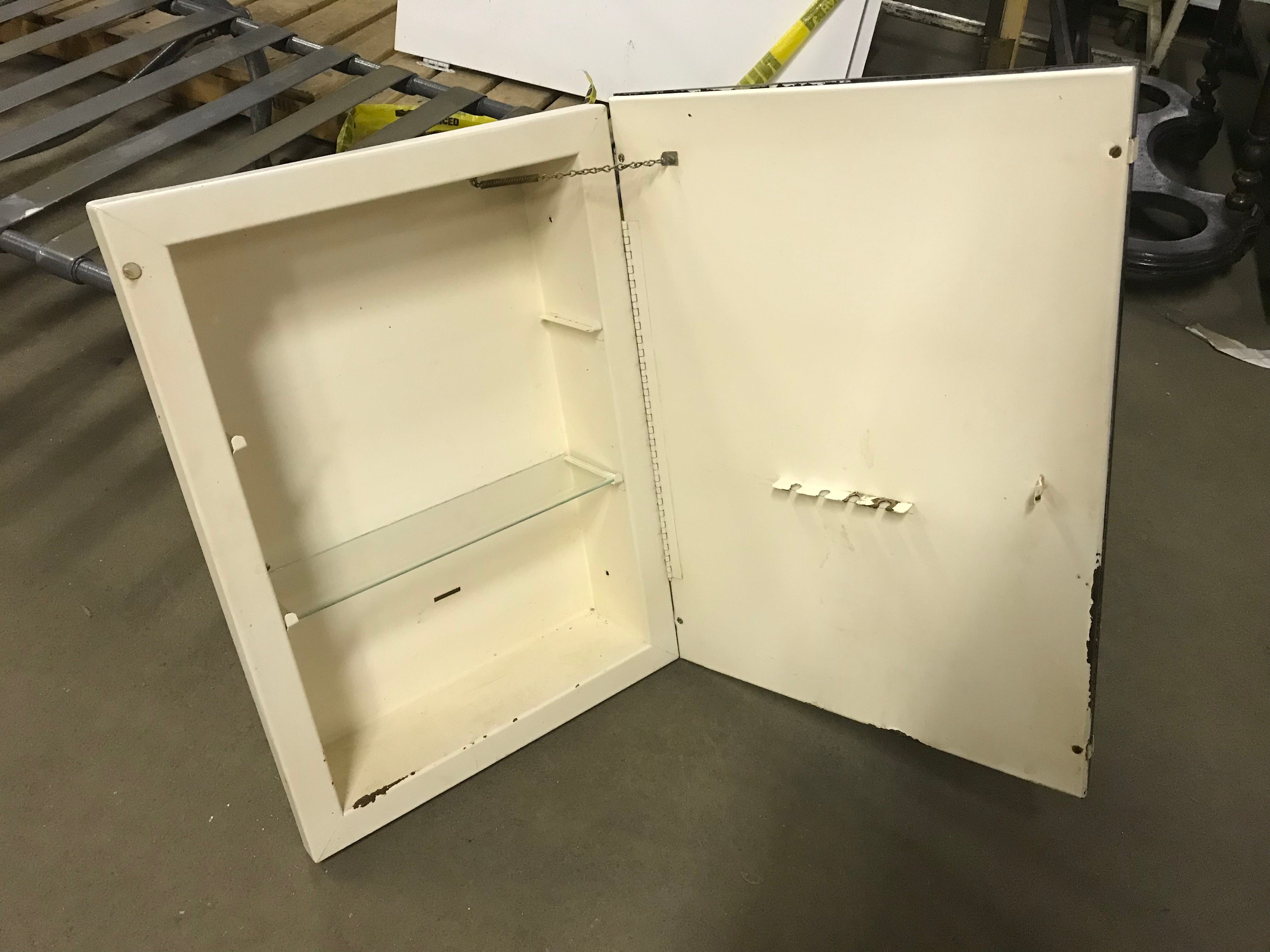 Etched Mirror Recessed Medicine Cabinet