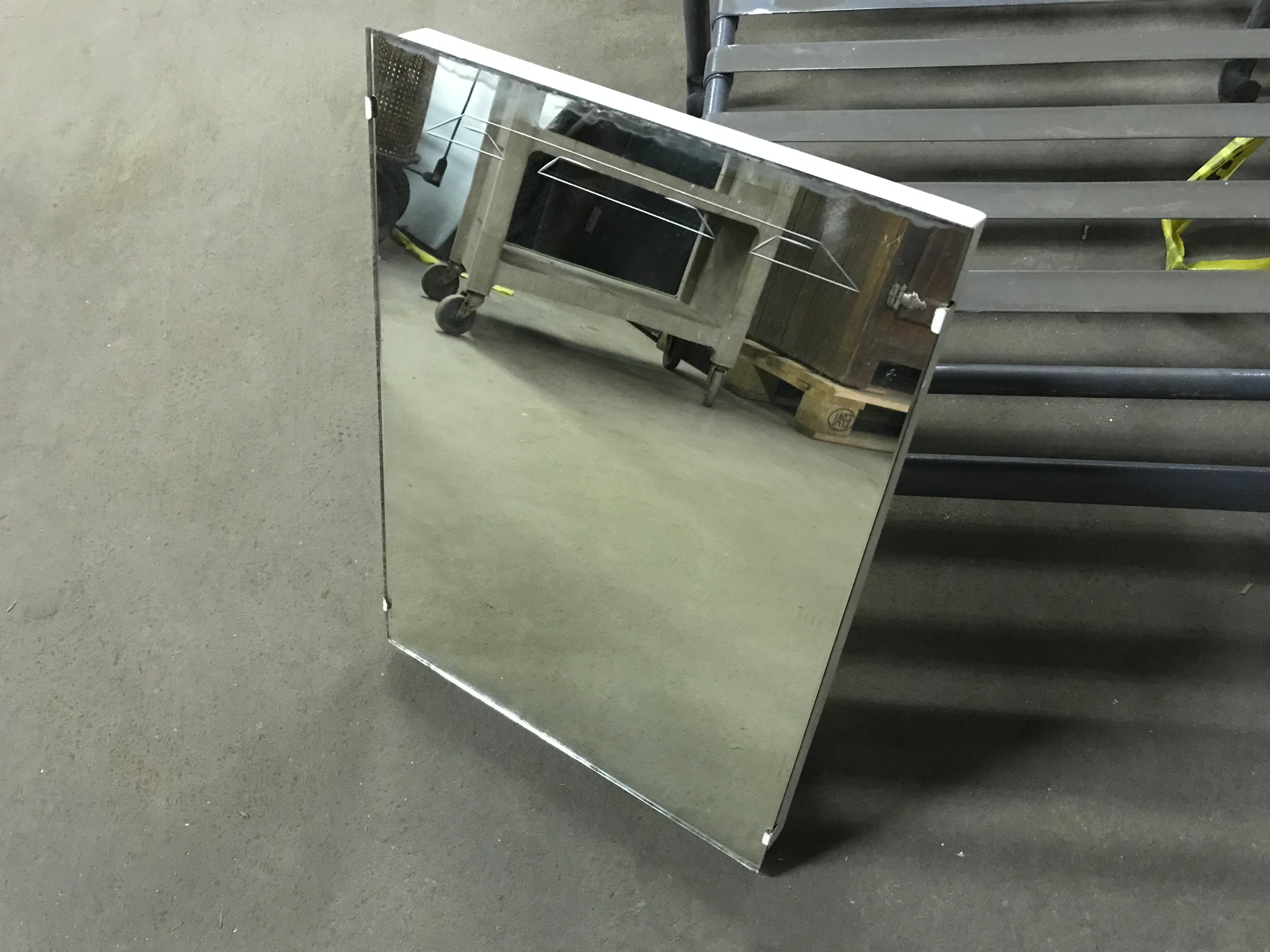 Etched Mirror Recessed Medicine Cabinet