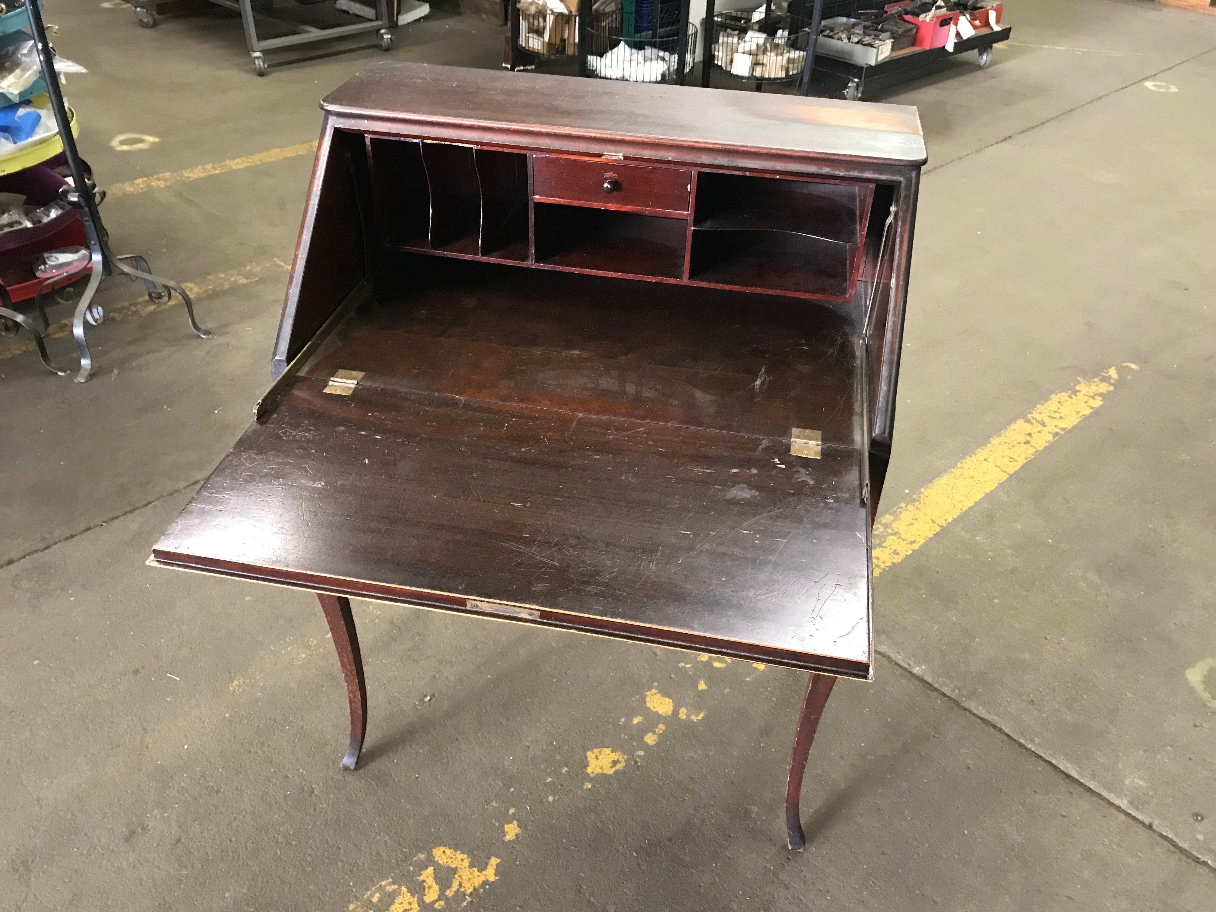 Wooden Sloped Secretary Desk