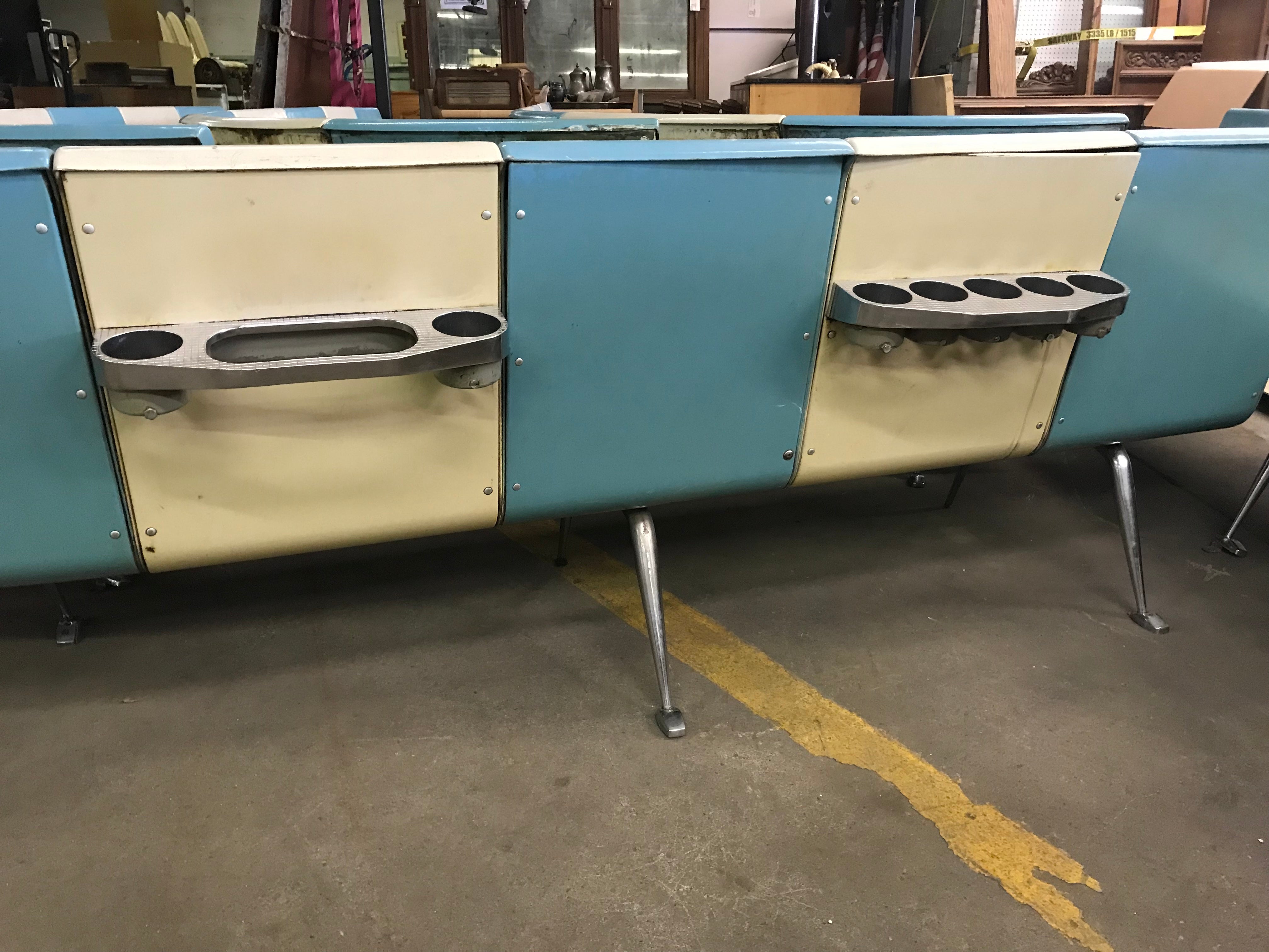Ten Foot Brunswick Curved Bowling Bench