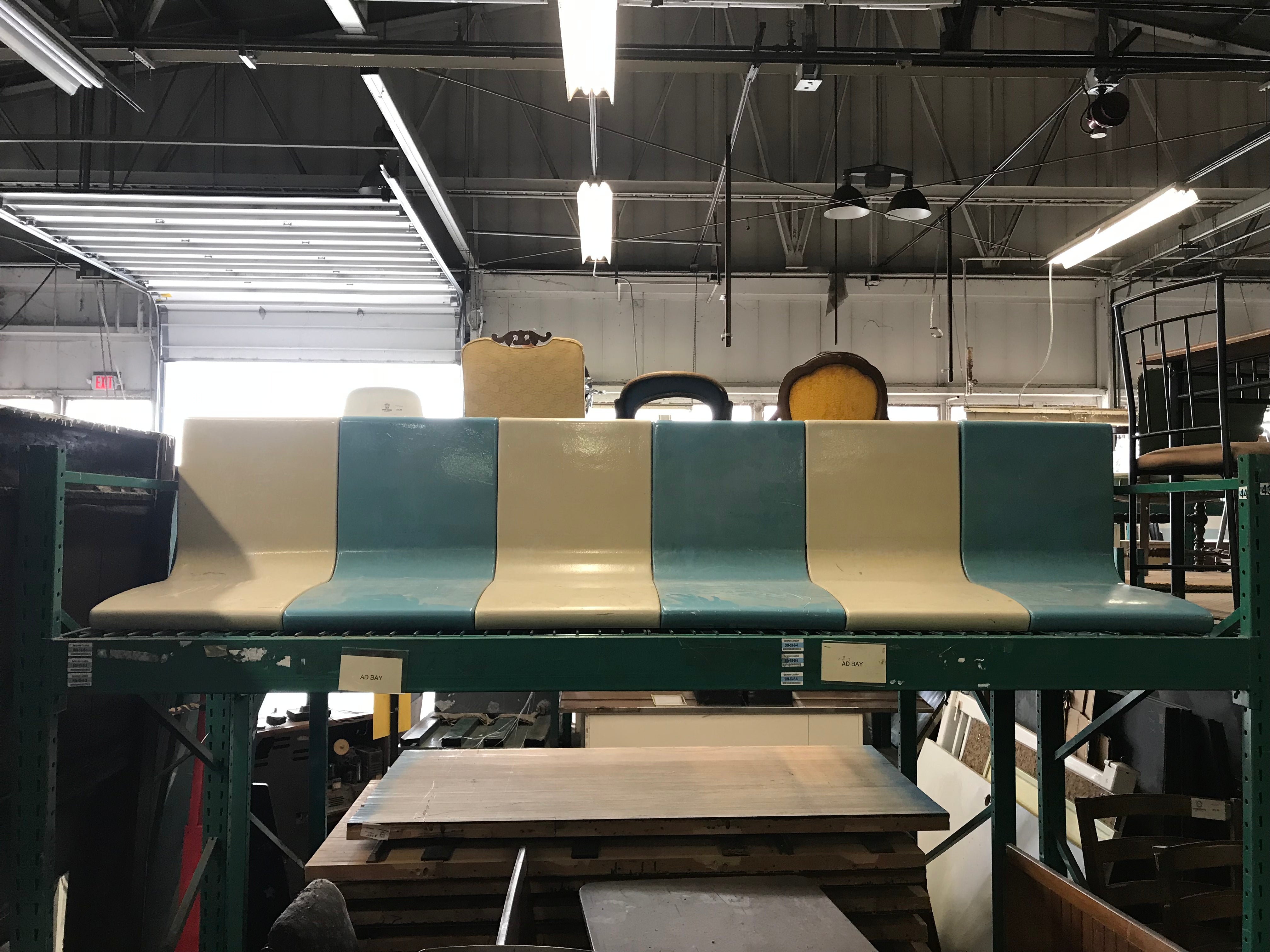 Eight Foot Brunswick Straight Bowling Bench