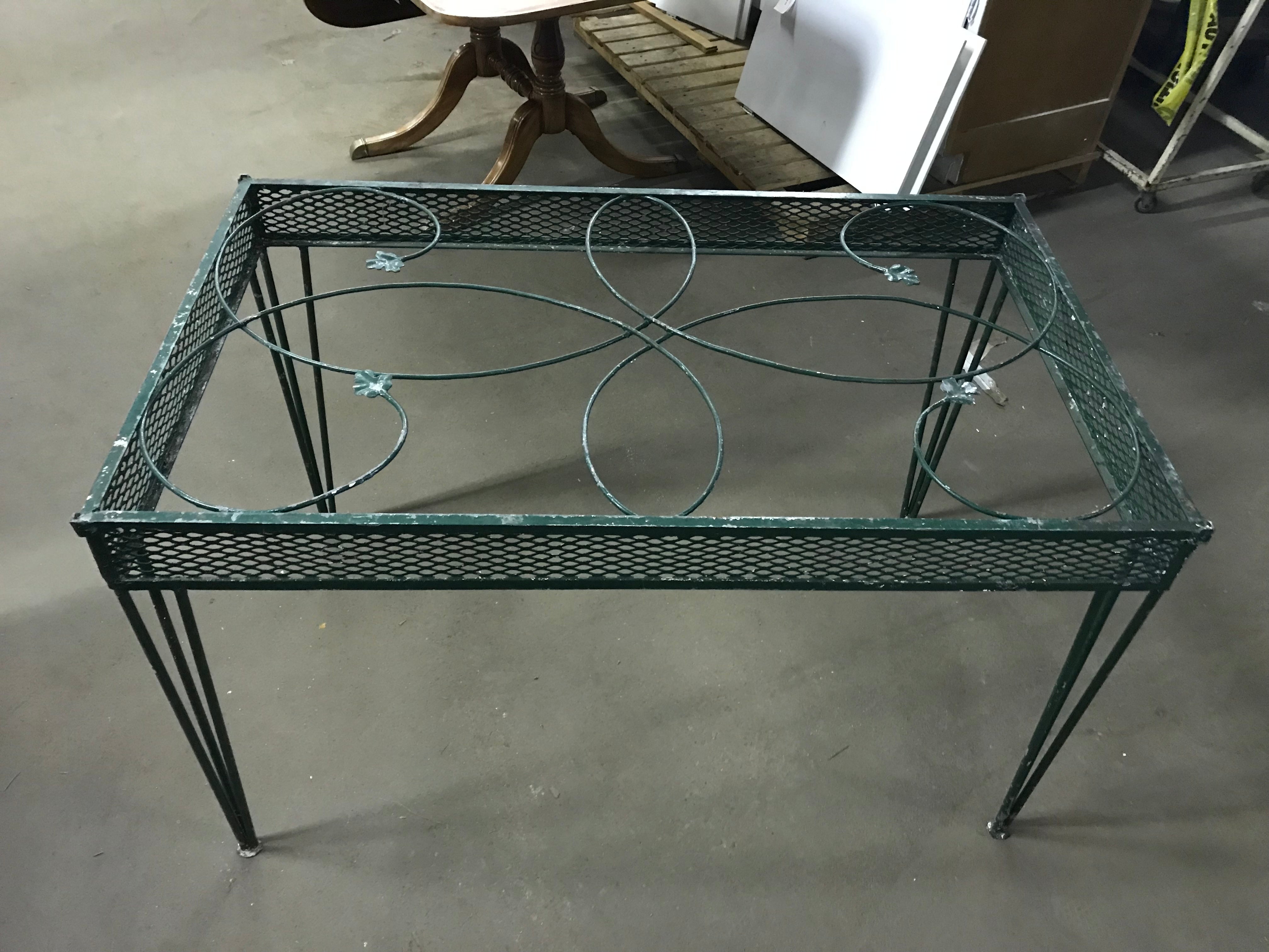 Painted Metal Outdoor Table