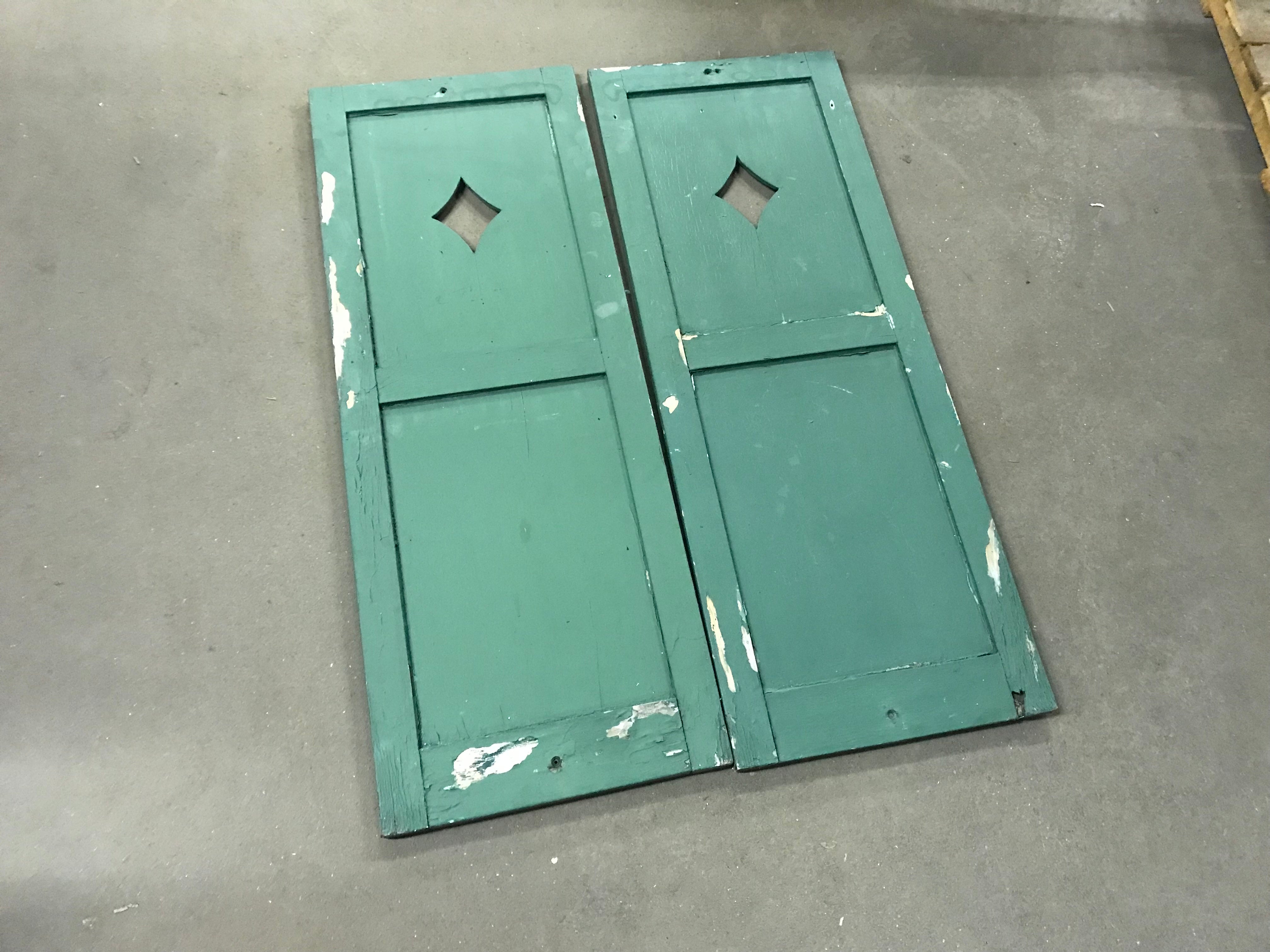 Pair of Diamond Shutters
