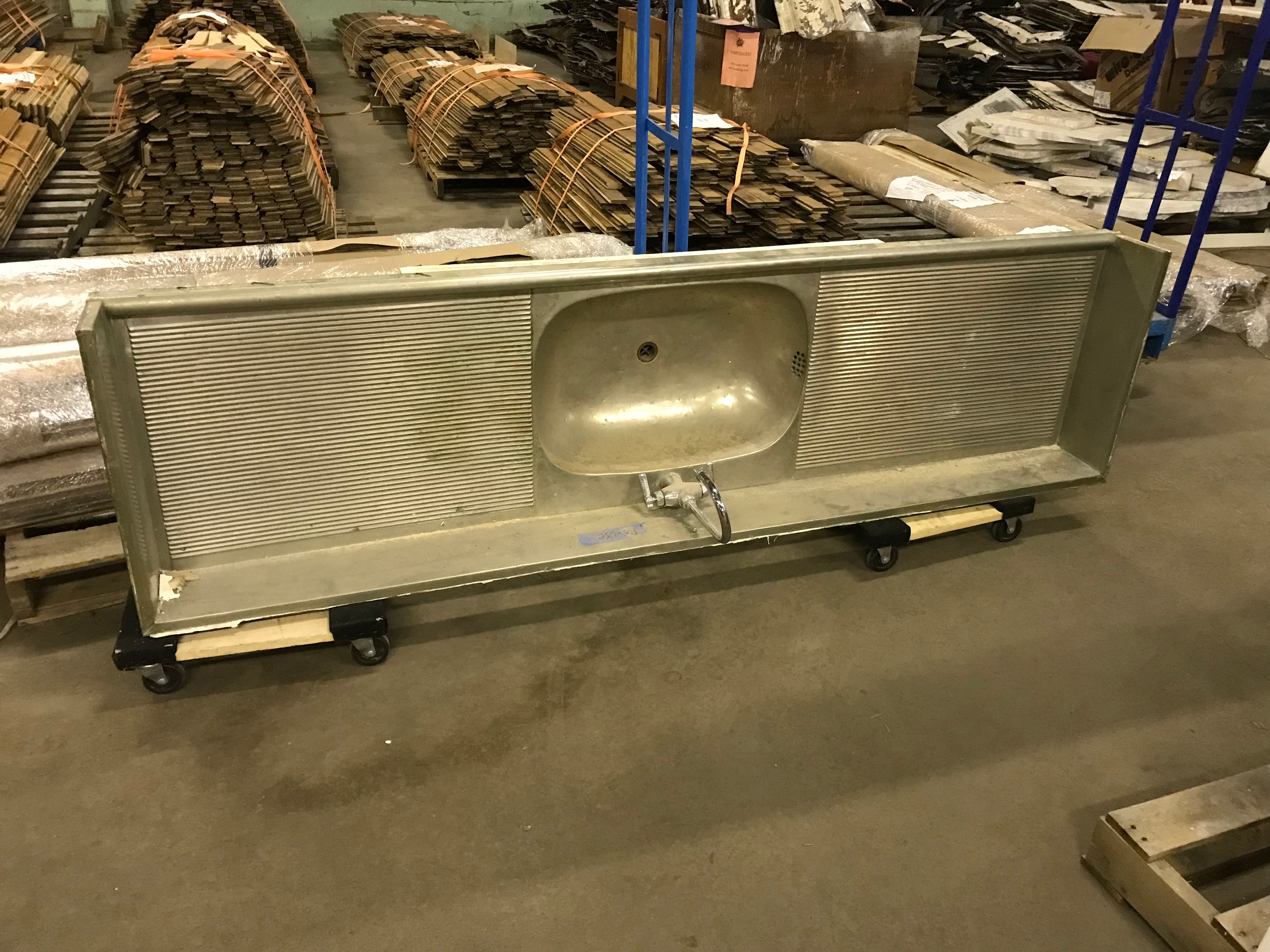 Vintage Stainless Steel Full Counter Sink
