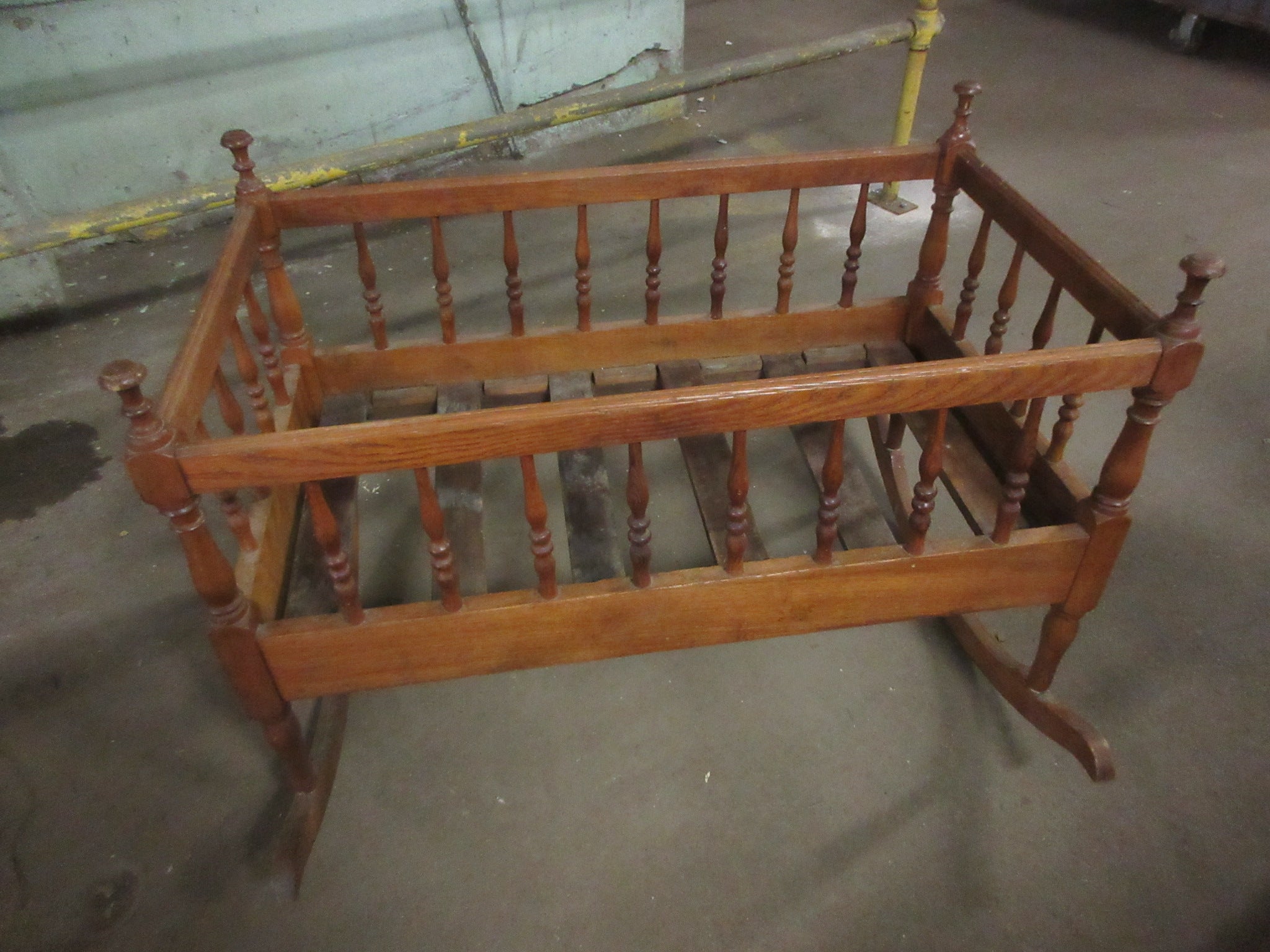 Antique Wooden Crib