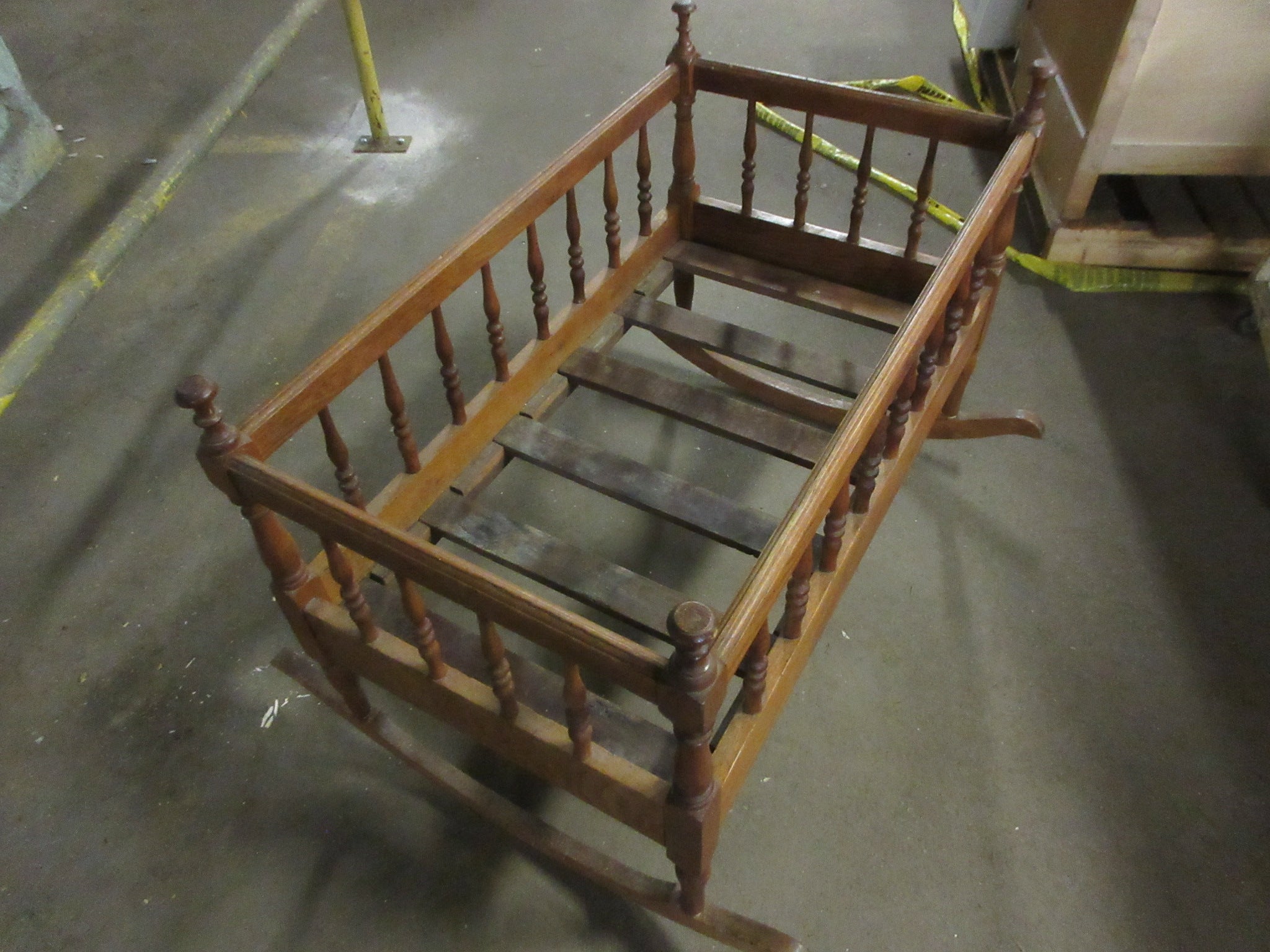 Antique Wooden Crib