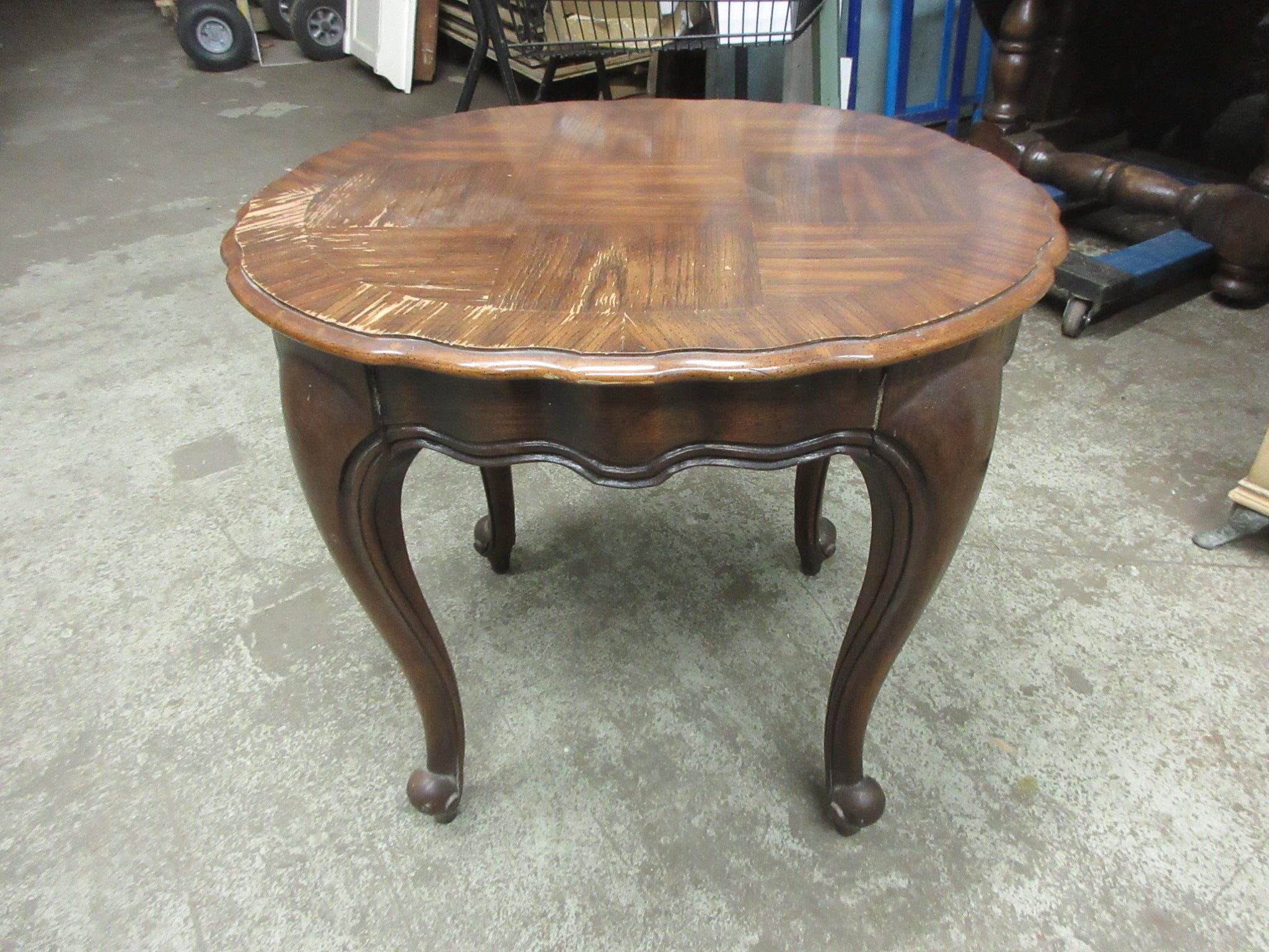 Beveled Edge End Table