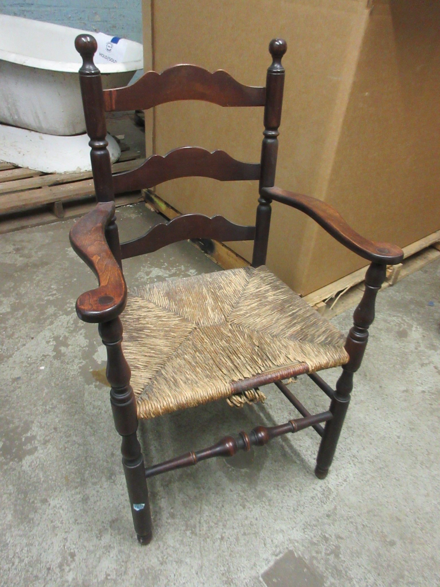 Woven Thatch Seat Chair