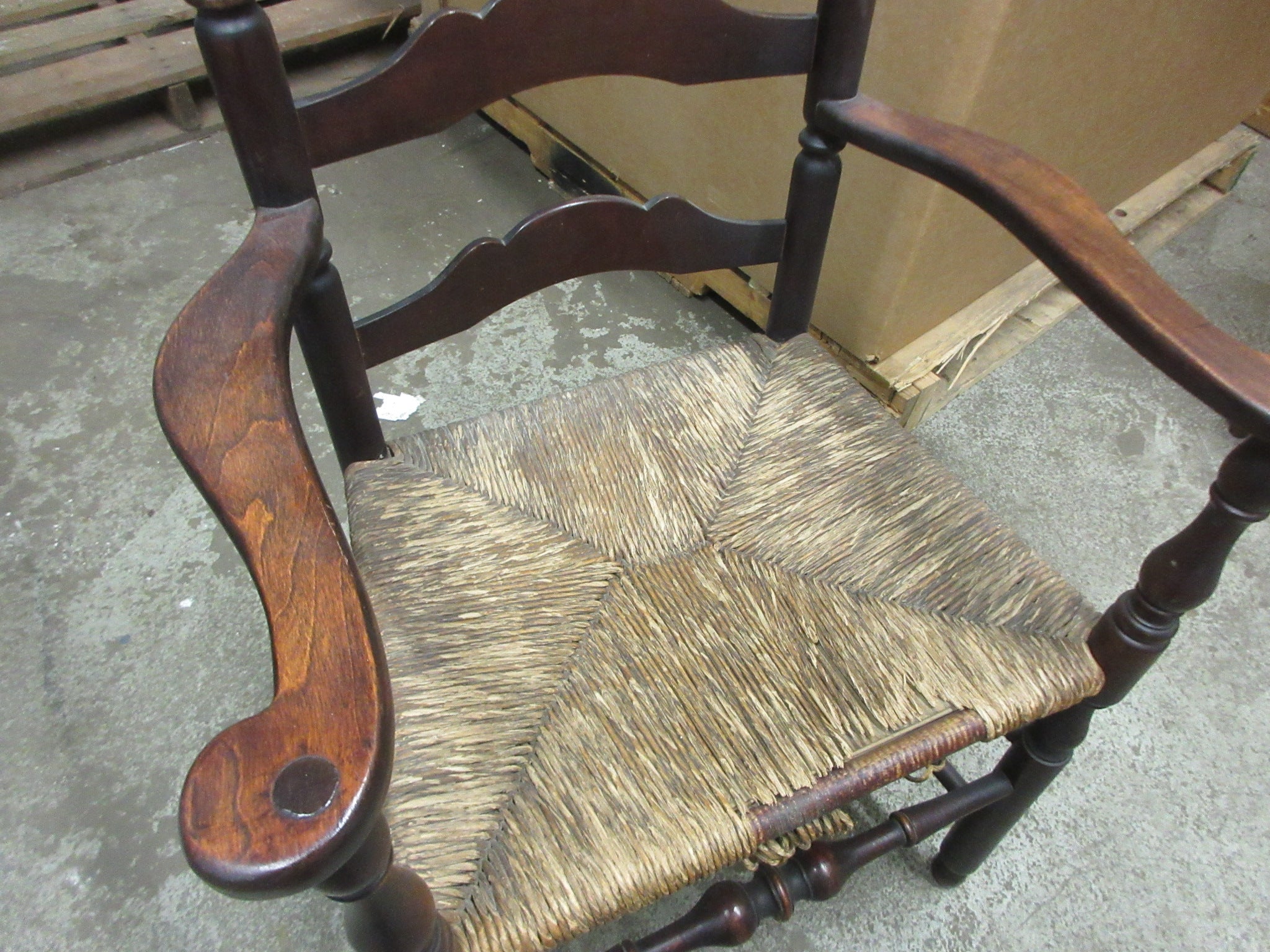 Woven Thatch Seat Chair