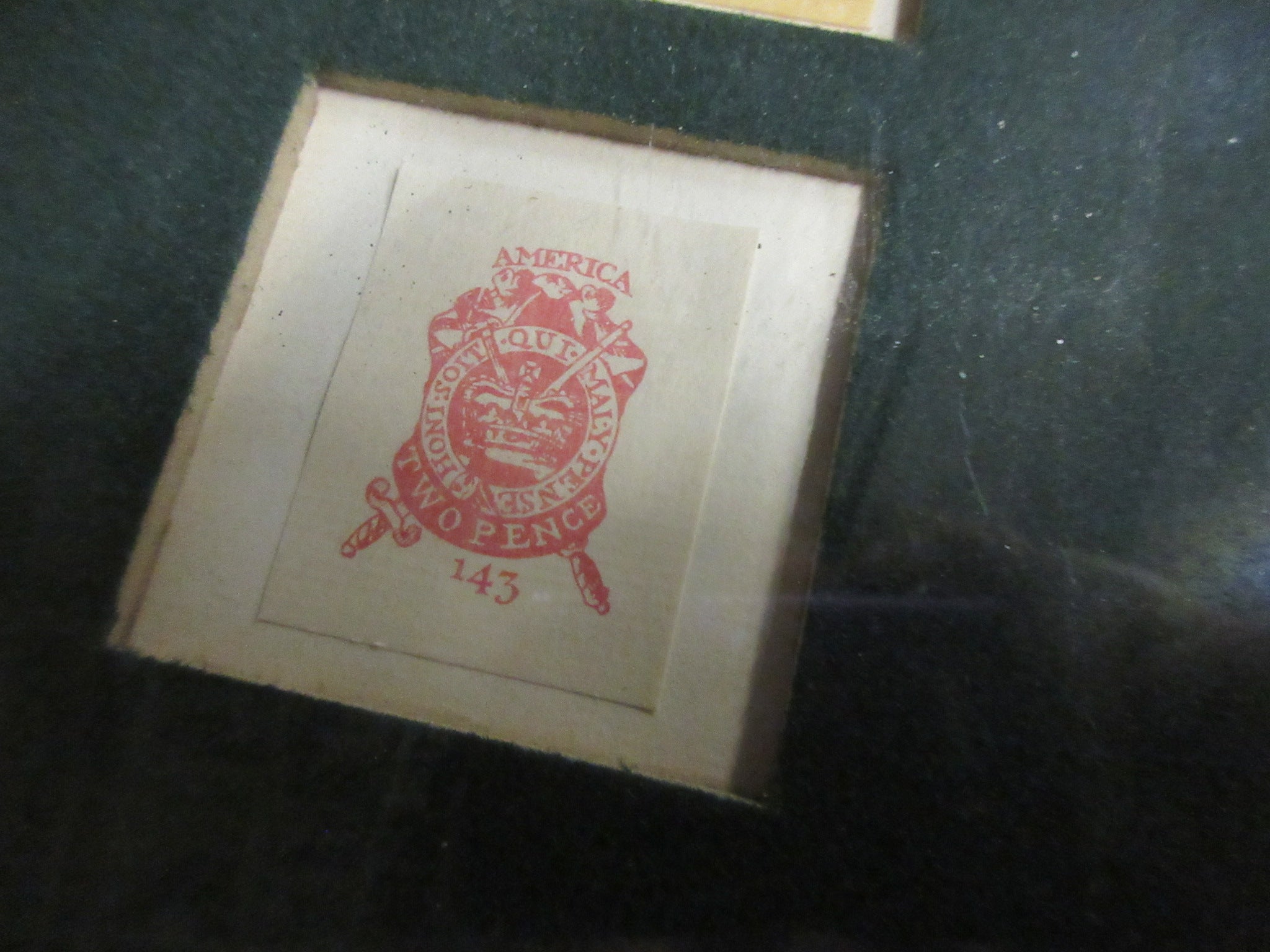 Framed American Stamp Act Art