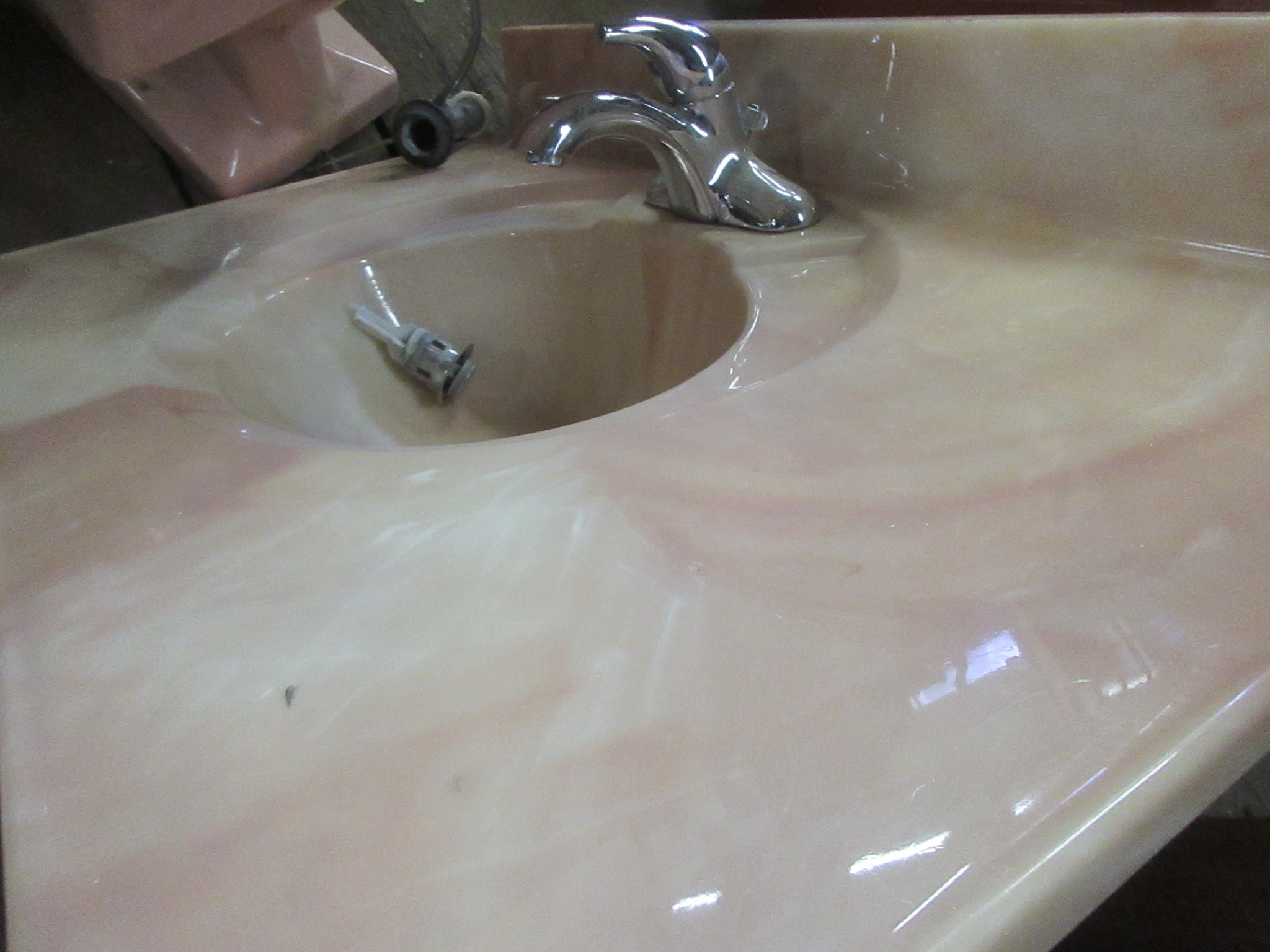 Pink Marbled Vanity Top