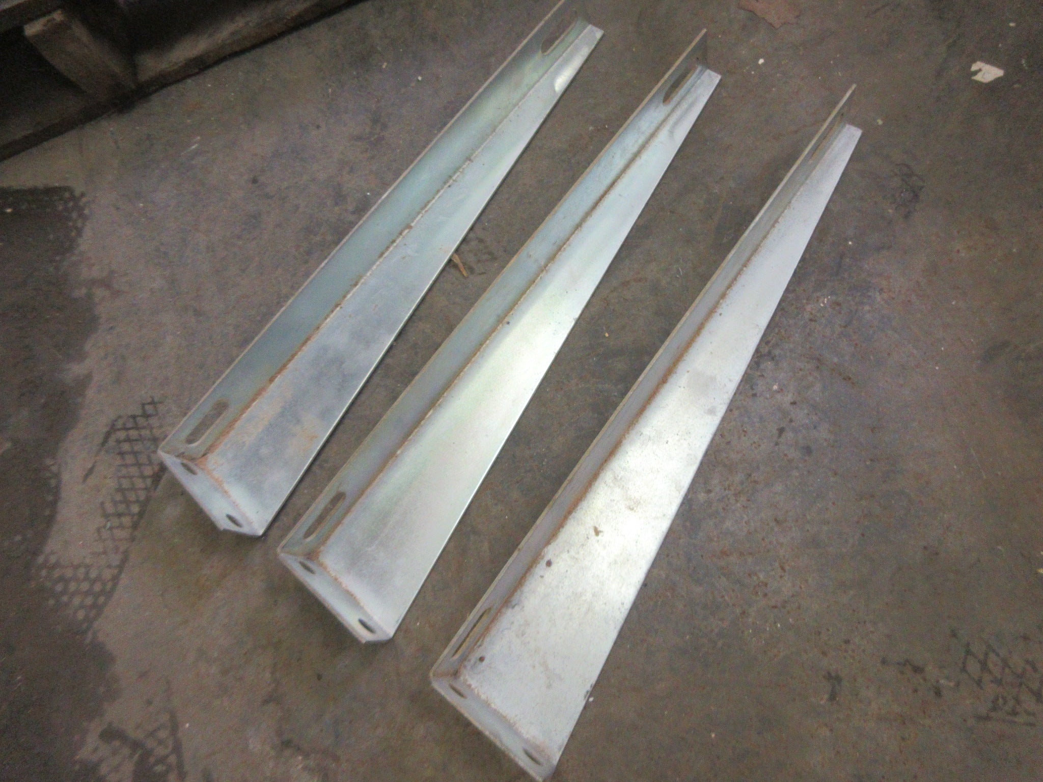 Set of Three Metal Shelf Brackets