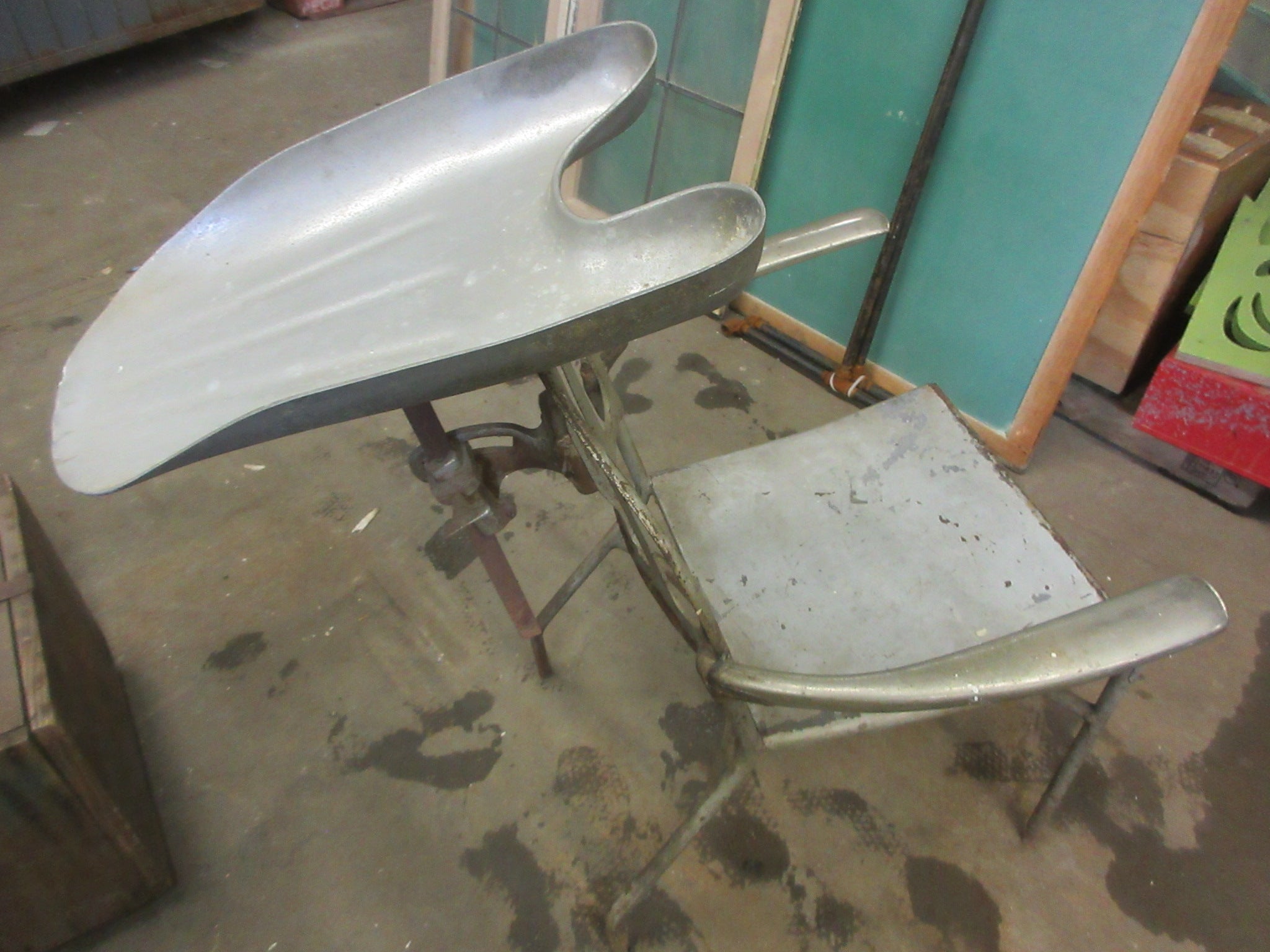 Antique Metal Hair Washing Chair and Basin
