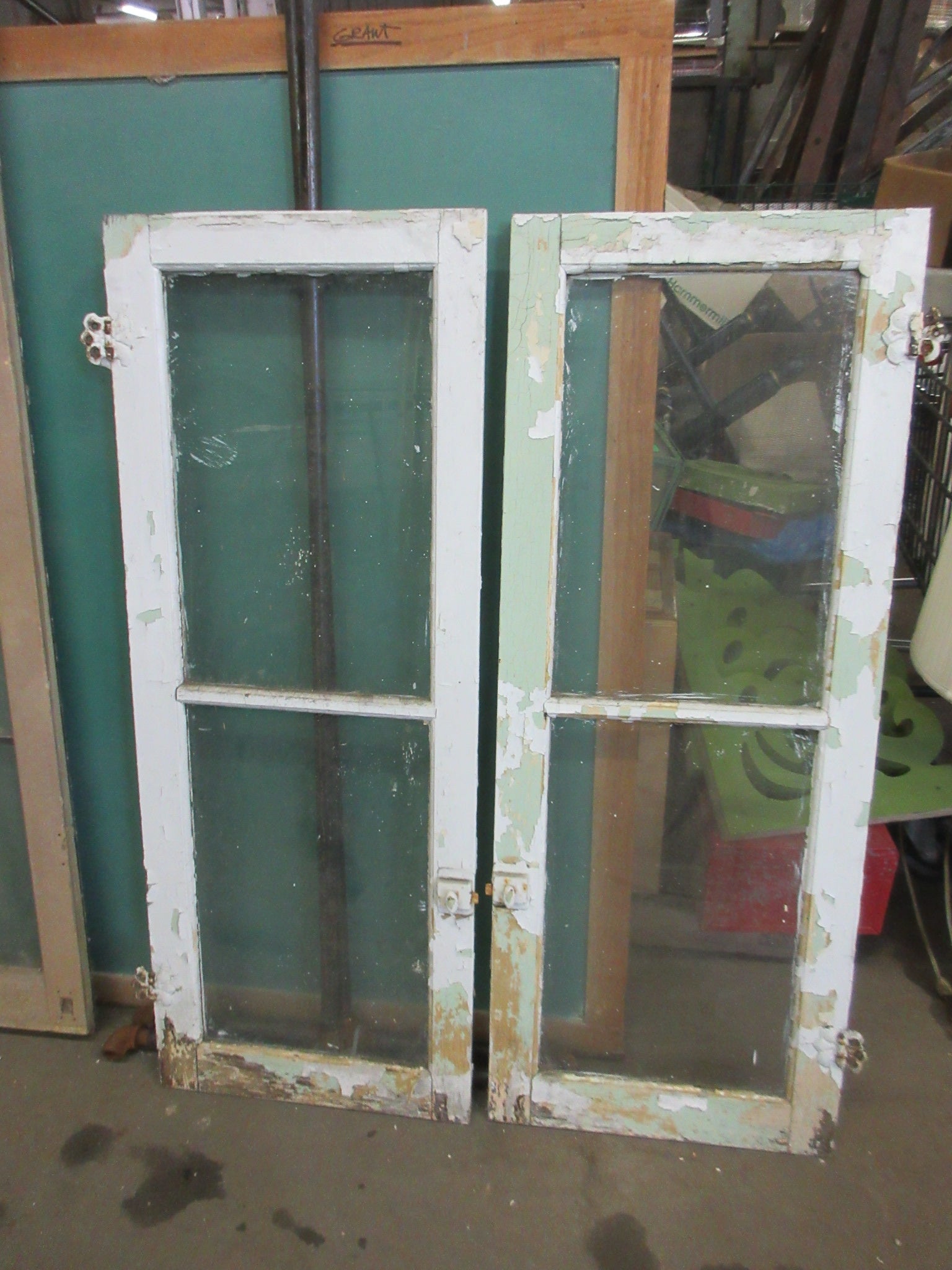 Pair of Two Pane Cabinet Doors