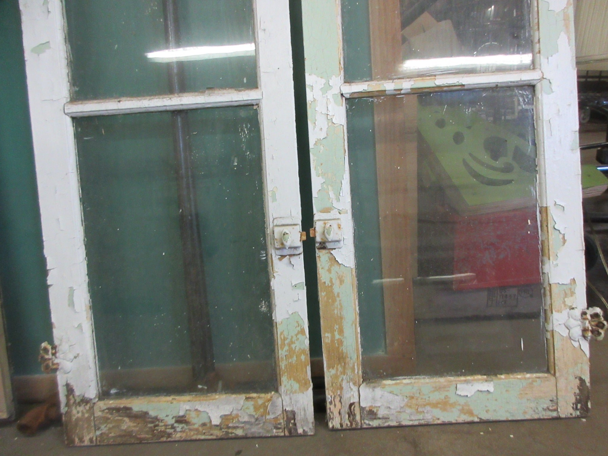 Pair of Two Pane Cabinet Doors