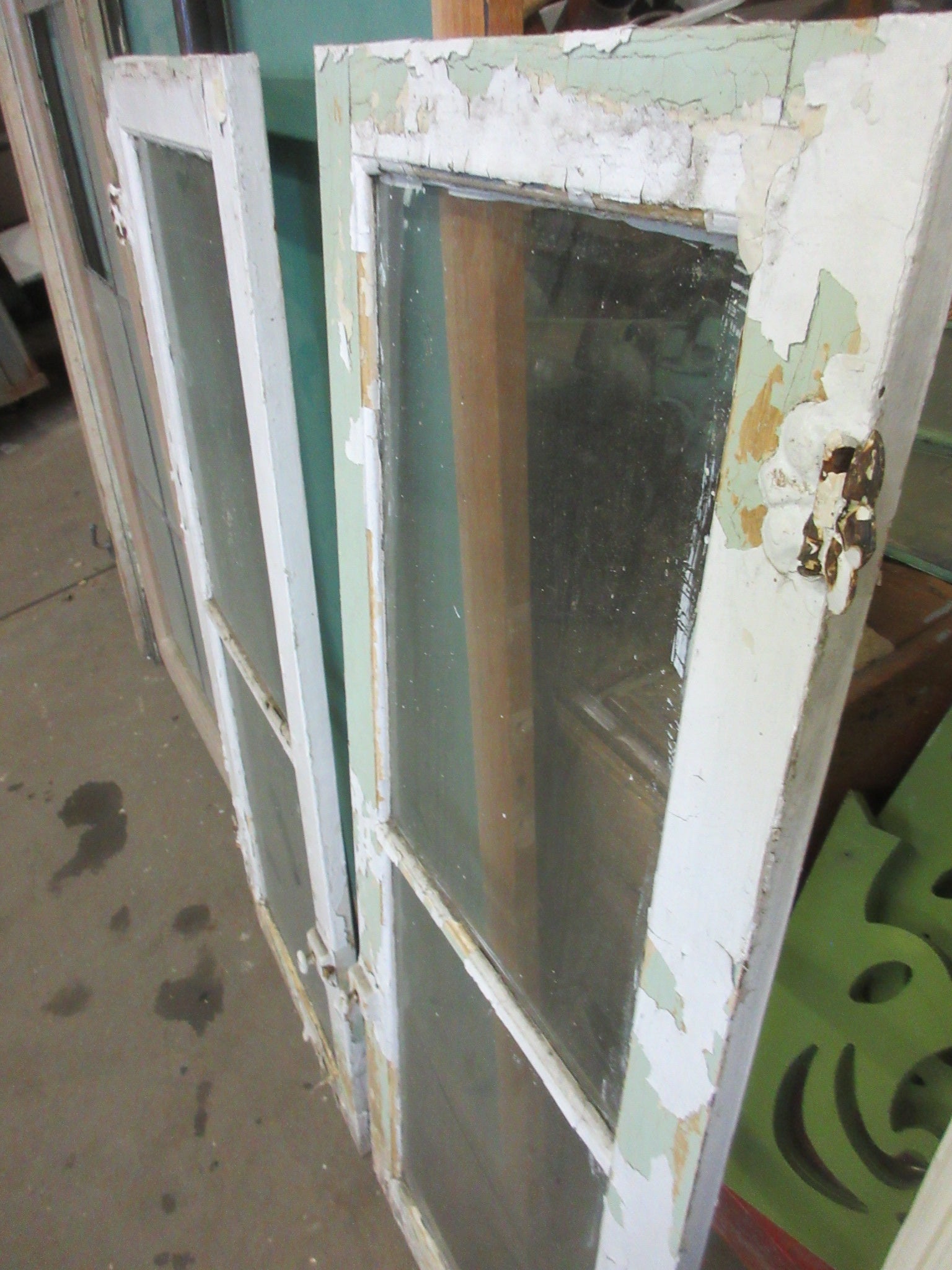Pair of Two Pane Cabinet Doors