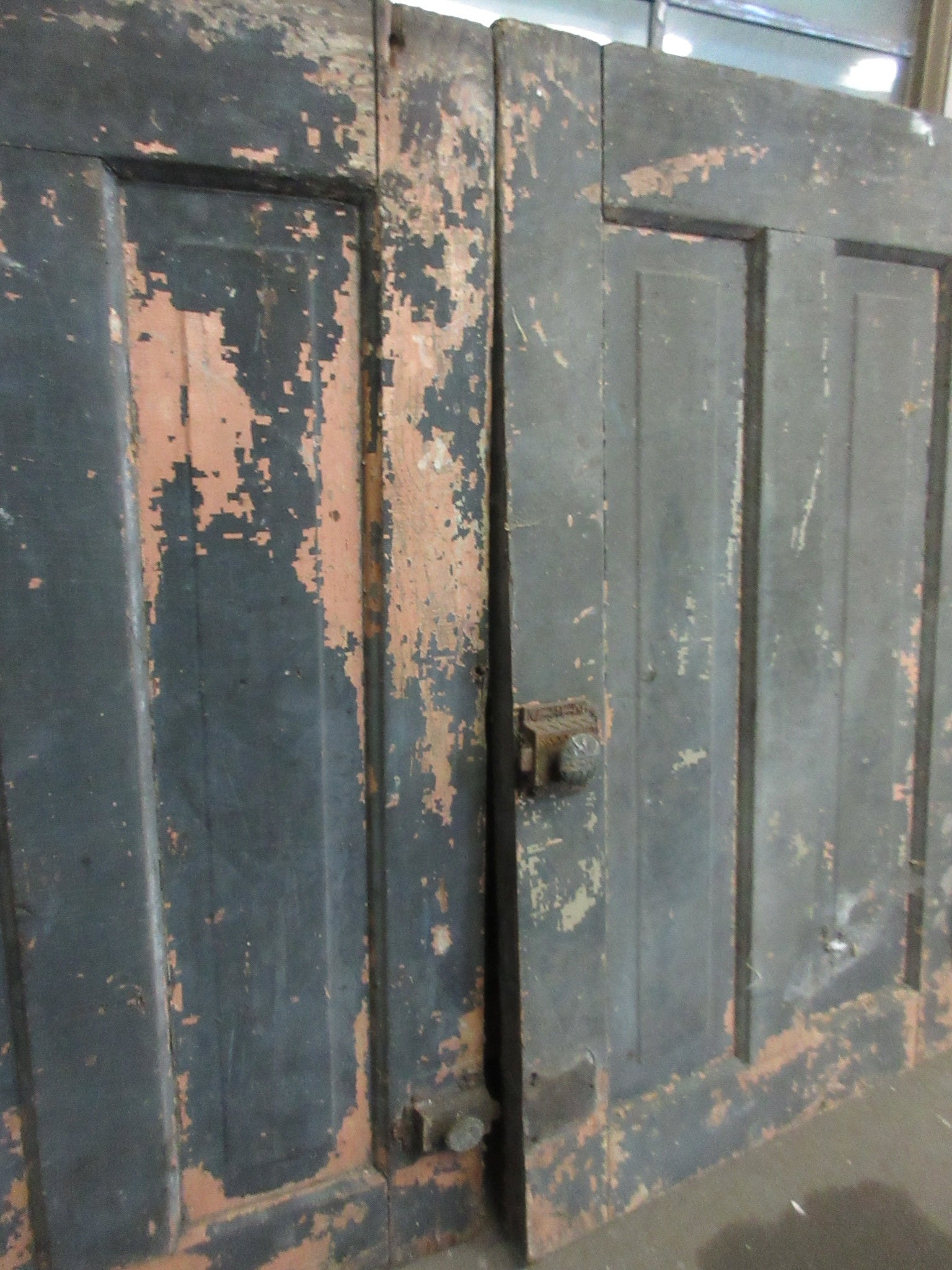 Pair of Wooden Two Panel Cabinet Doors