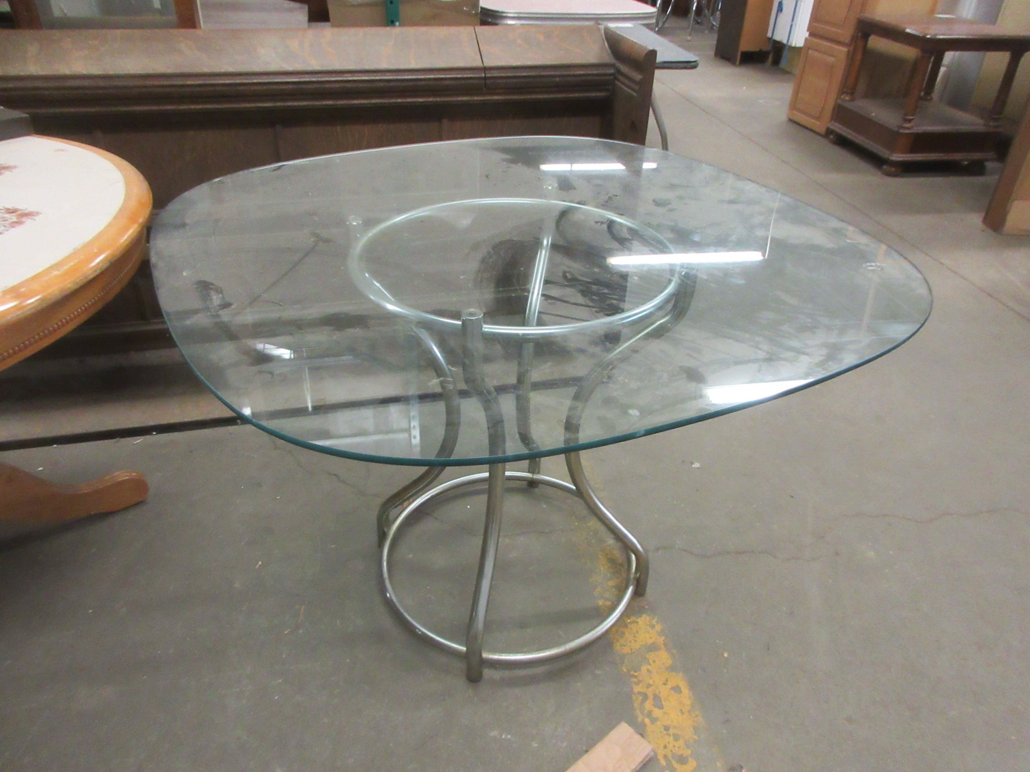 Glass Top Dining Table