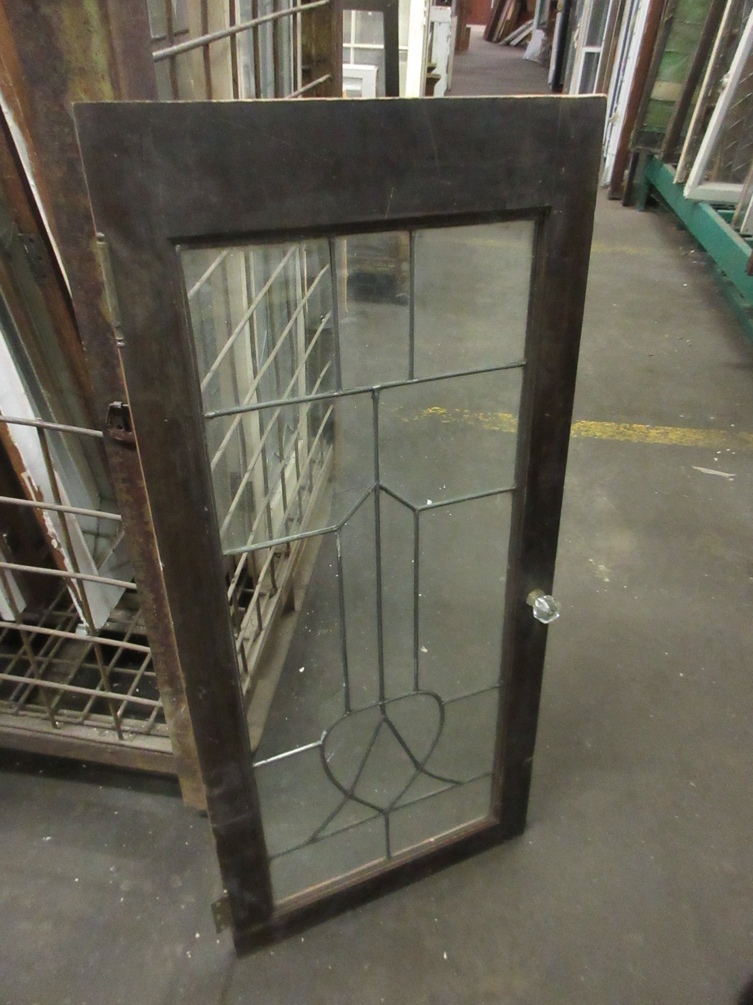 Leaded Glass Cabinet Door