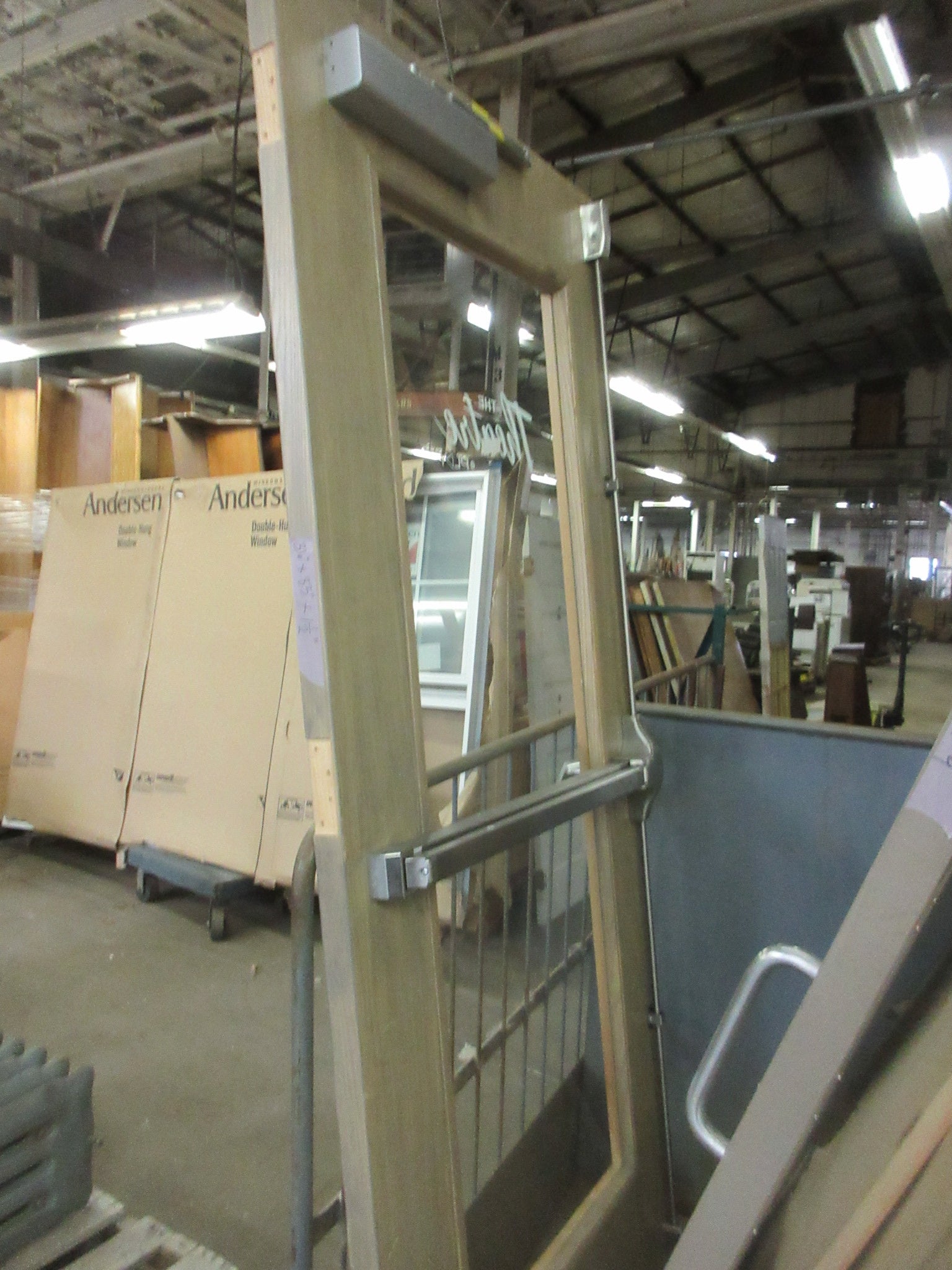 Full Glass Wood Frame Door
