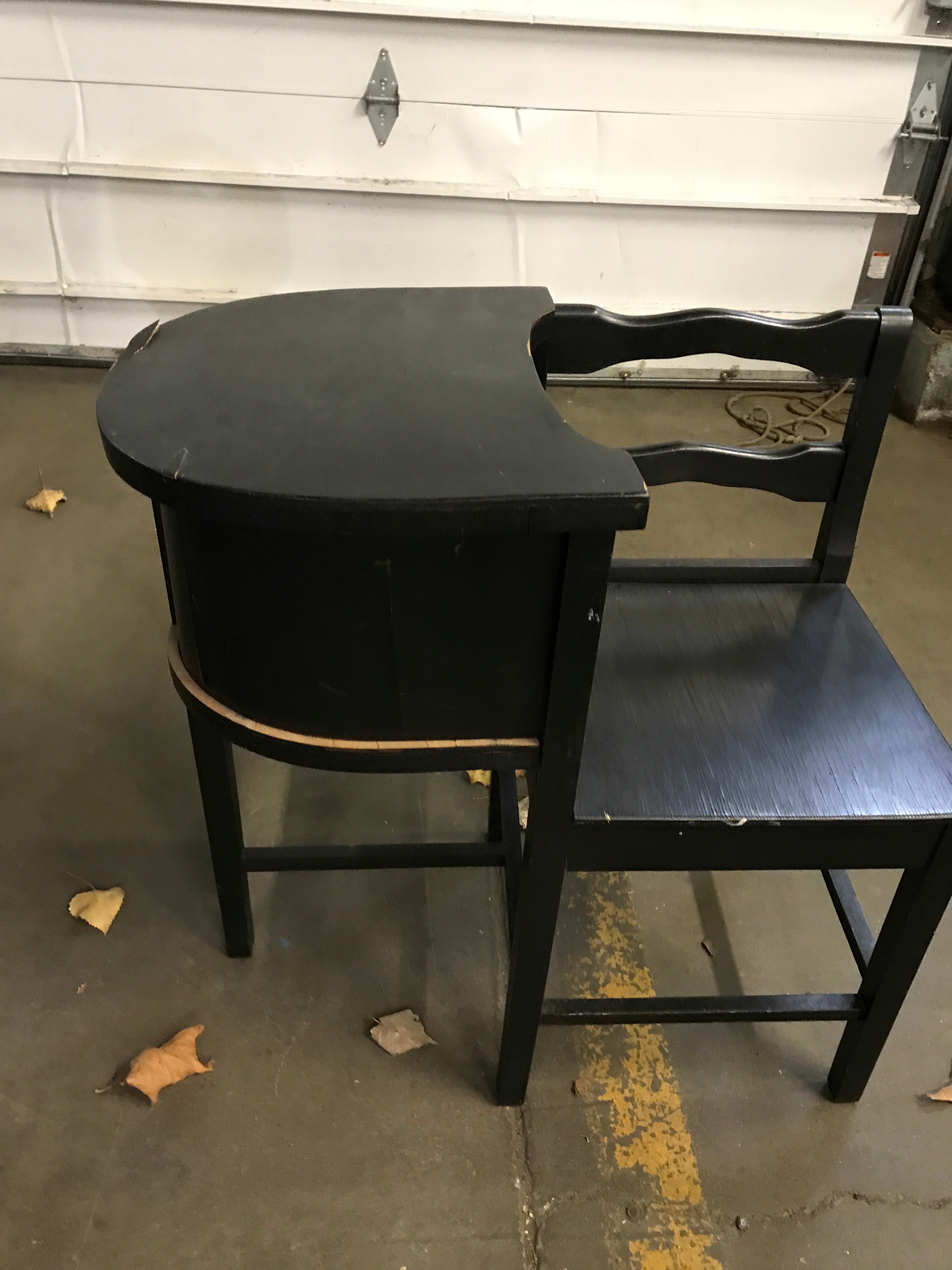 Vintage Wood Phone Chair