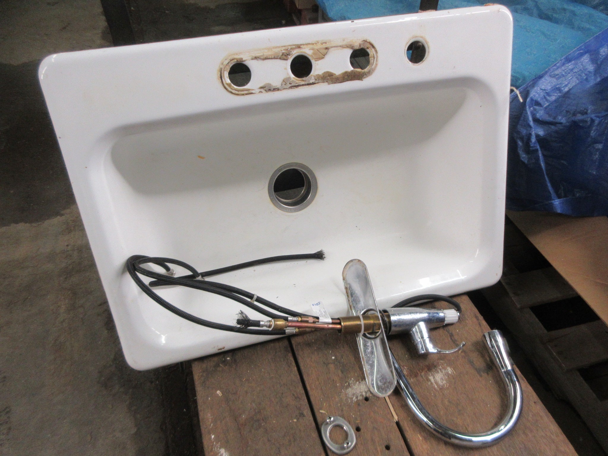 Cast Iron Single Basin Kitchen Sink