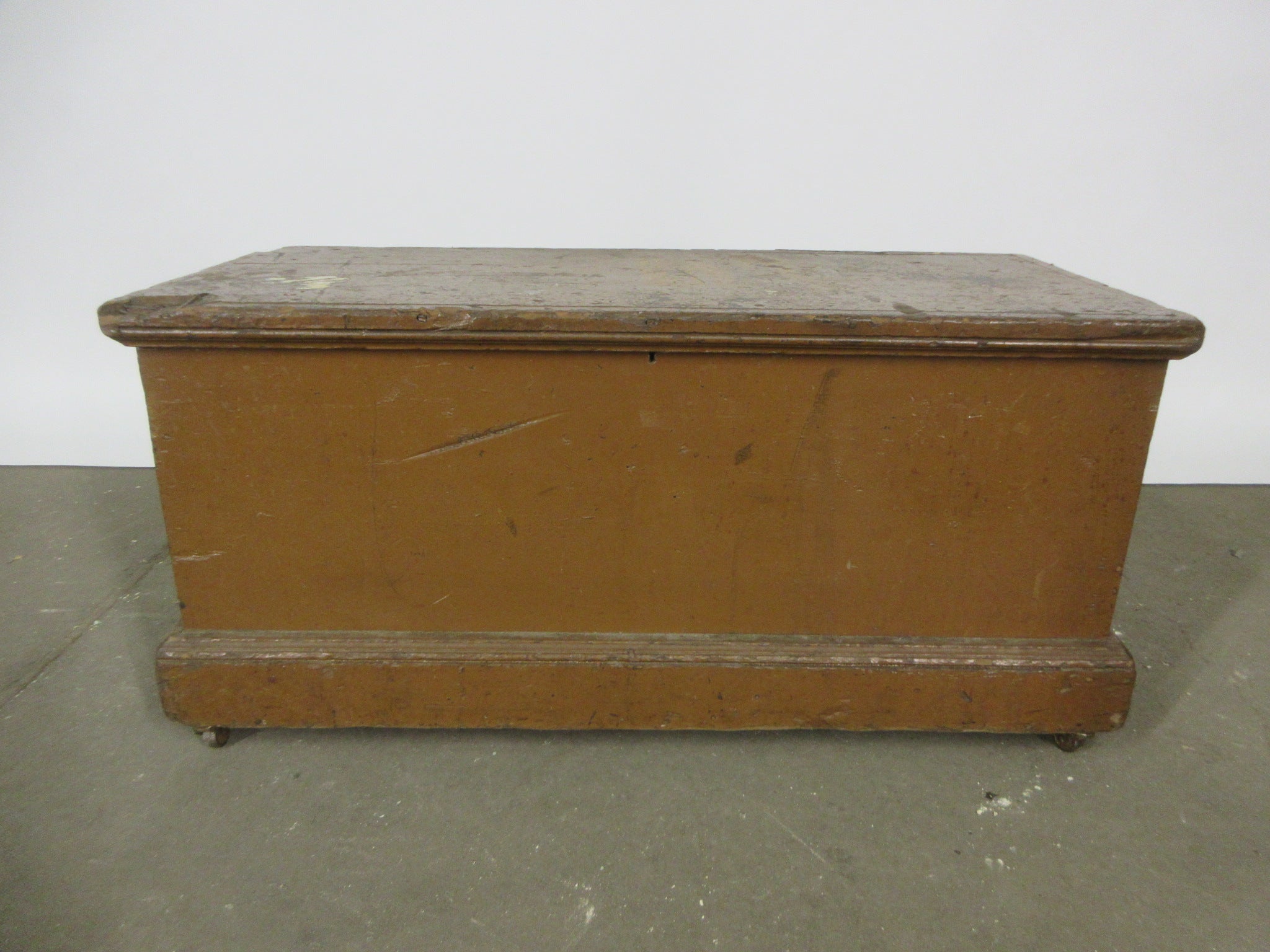 Wooden Chest on Casters