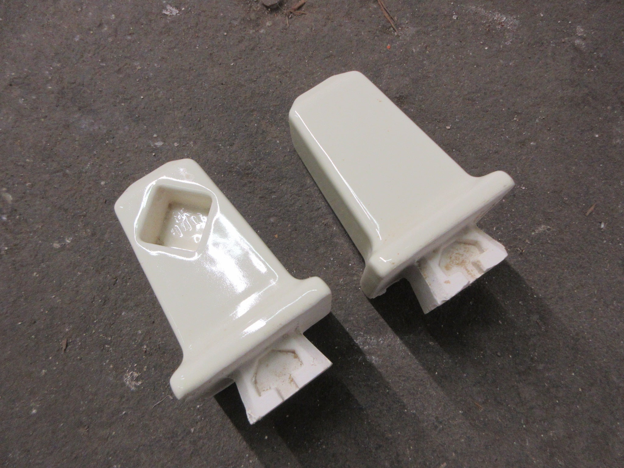 Pair of Ceramic Towel Bar Holders