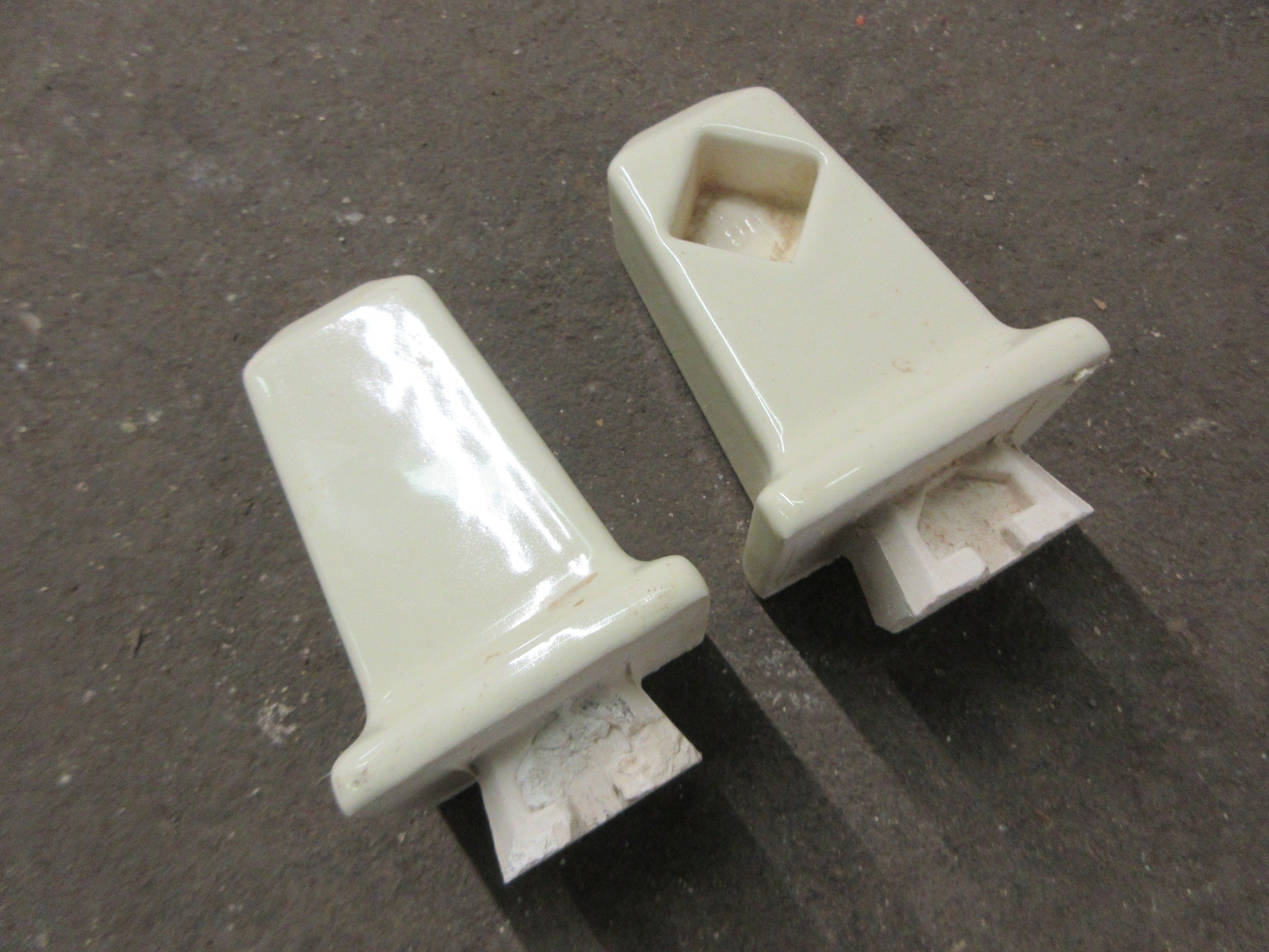 Pair of Ceramic Towel Bar Holders