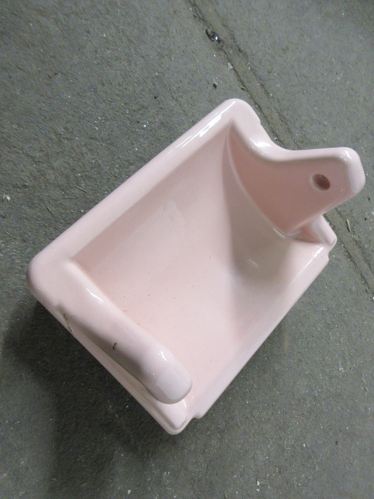 Pink Ceramic Toilet Paper Holder