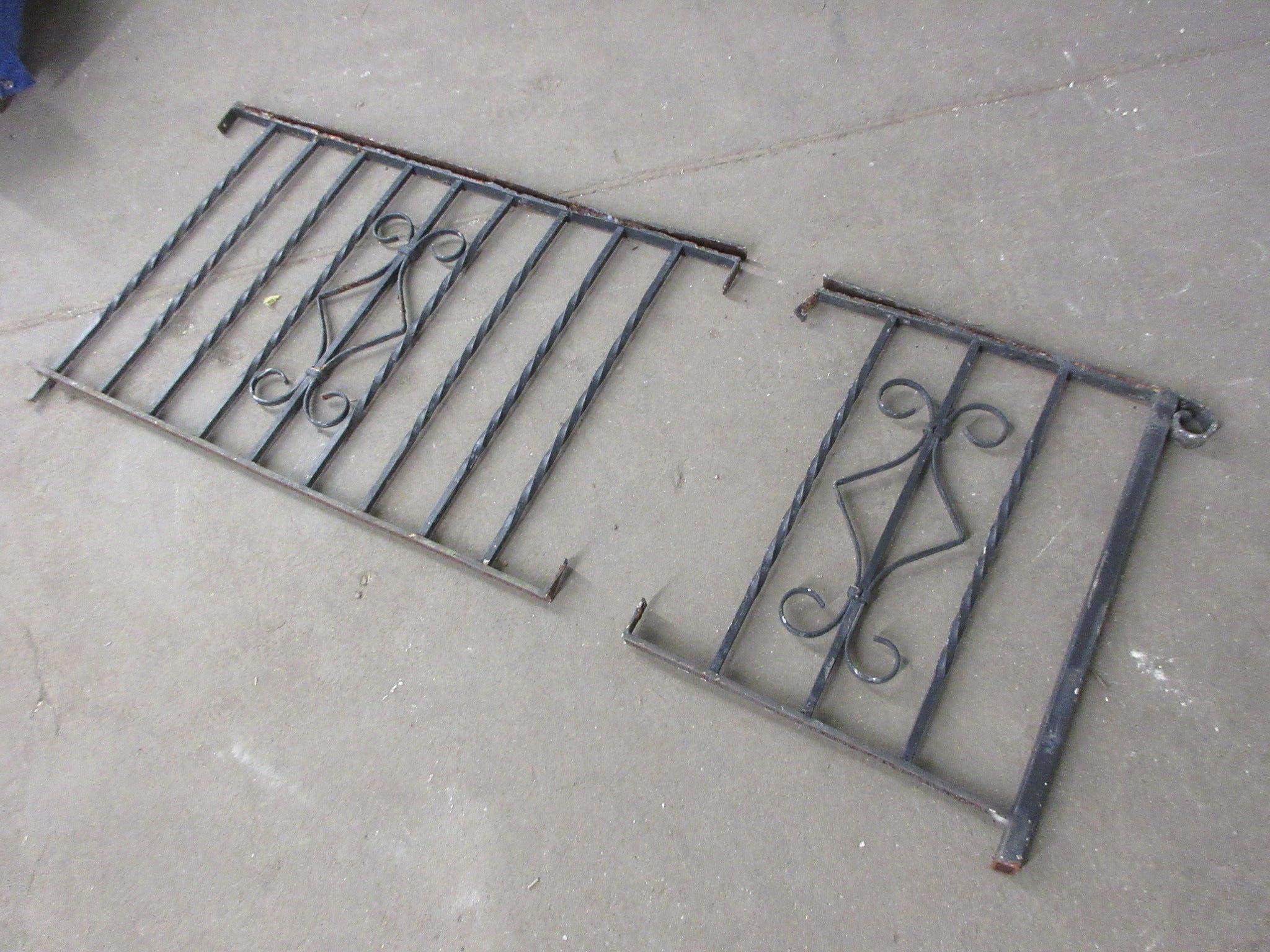 Wrought Iron Railing (Two Pieces)