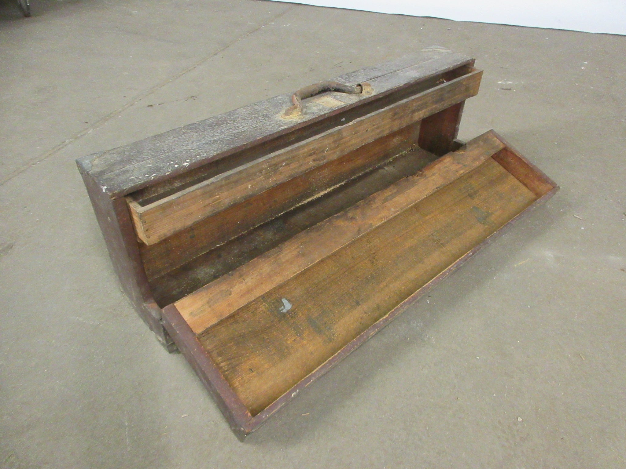 Antique Wooden Travel Case