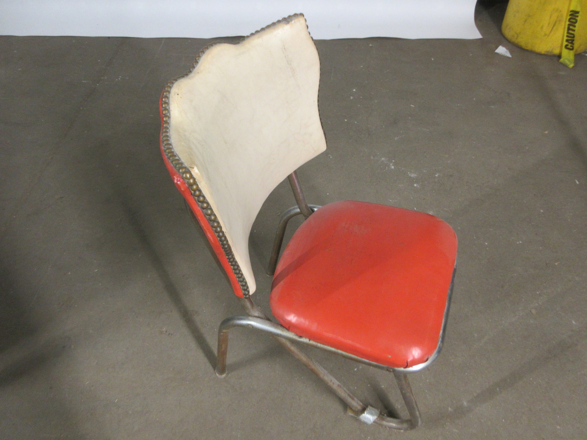 Nail Head Trim Vinyl Dining Chair