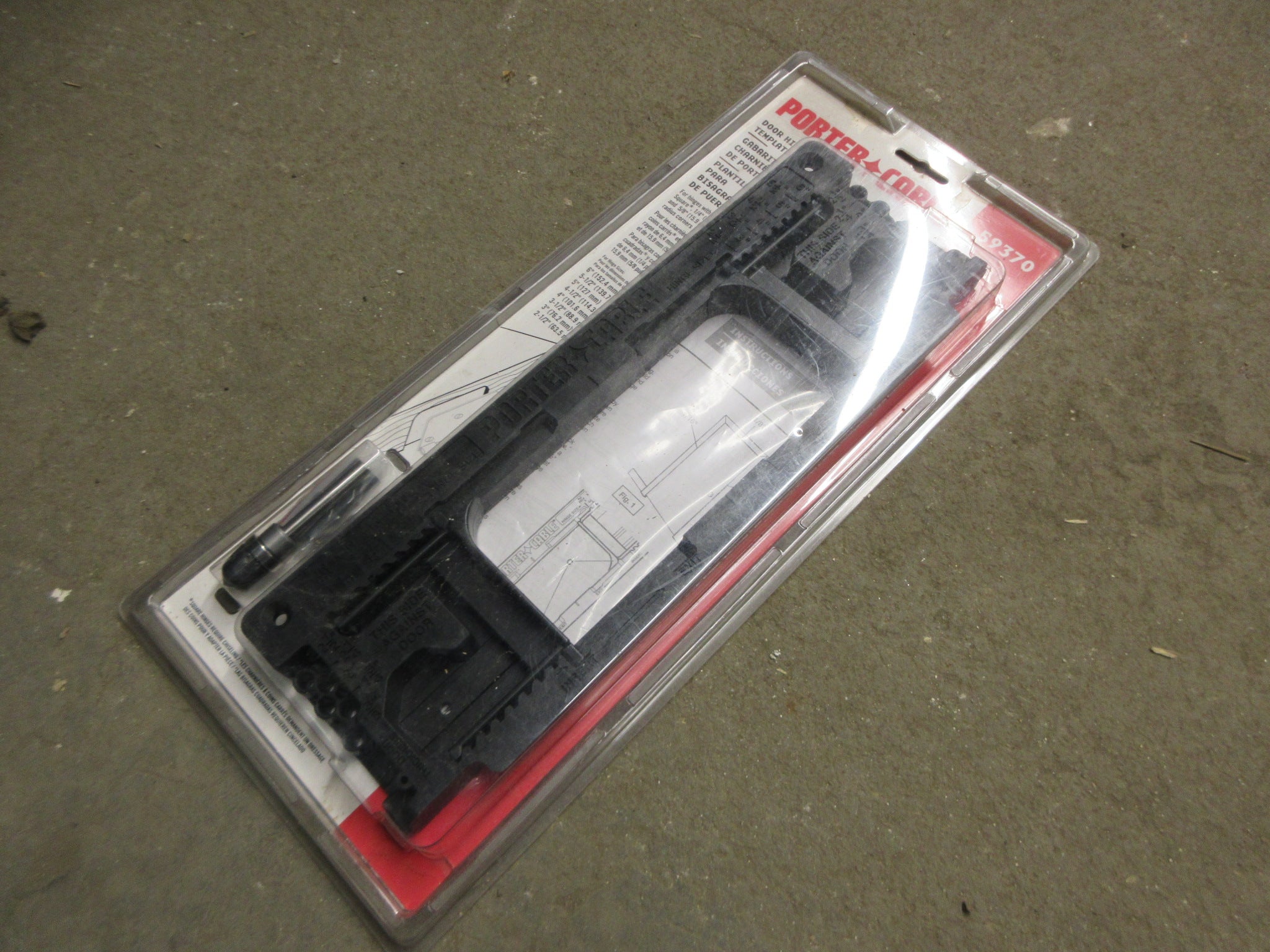 Porter Cable Door Hinge Template