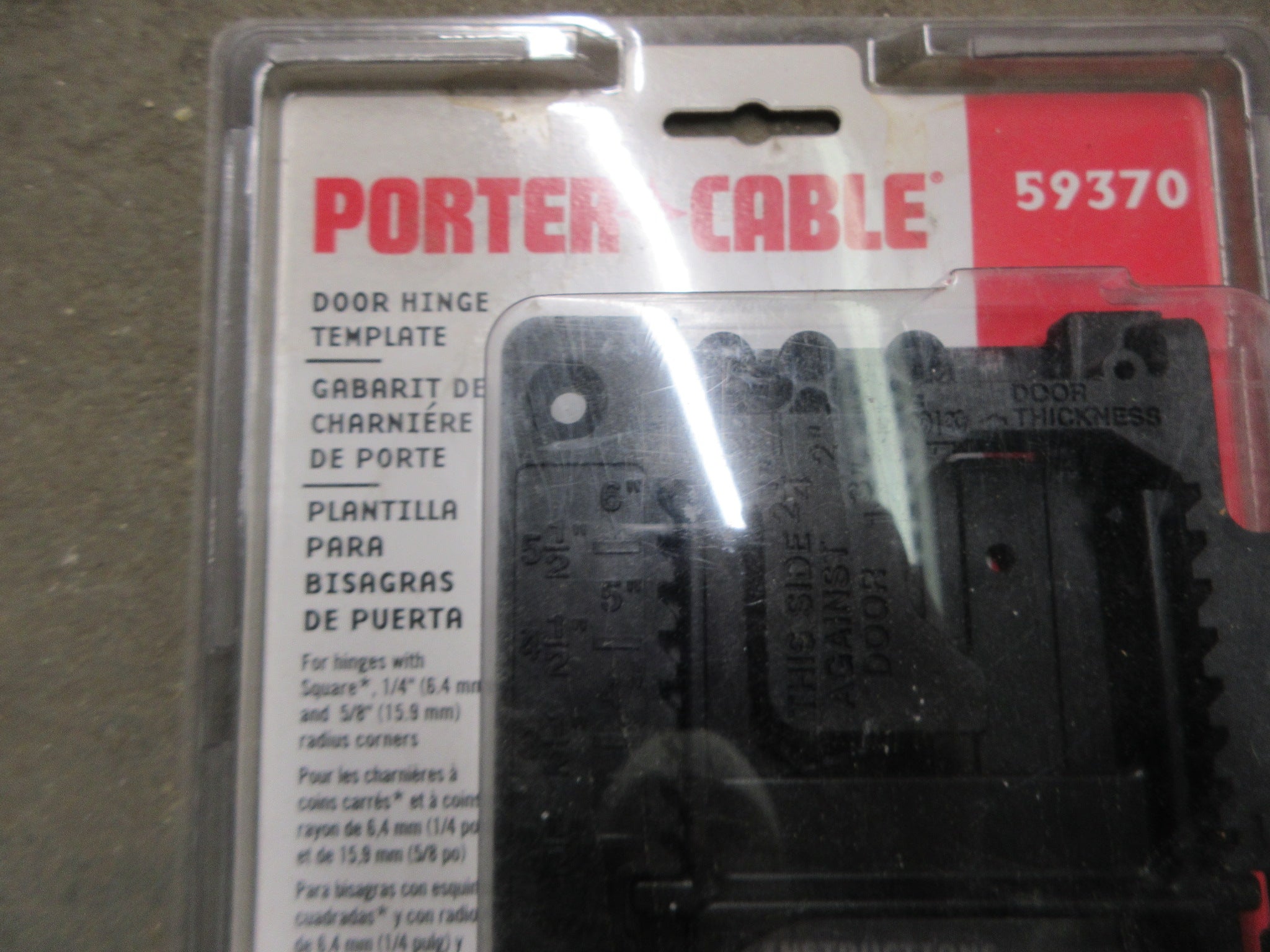 Porter Cable Door Hinge Template