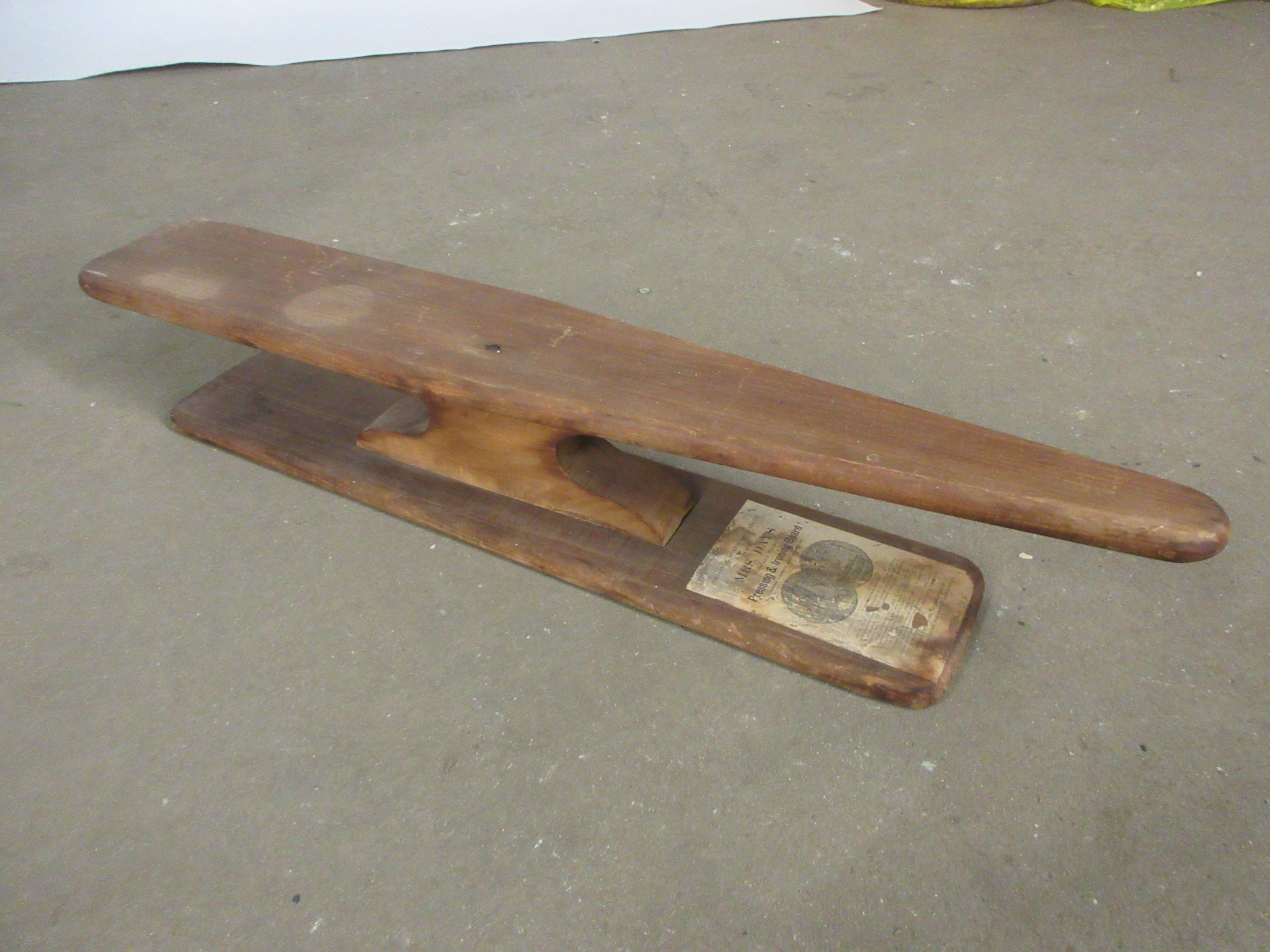 Antique Wooden Mrs. Days Pressing Board