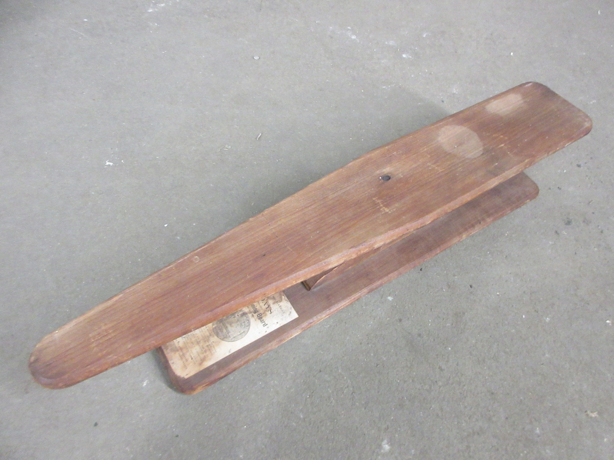 Antique Wooden Mrs. Days Pressing Board