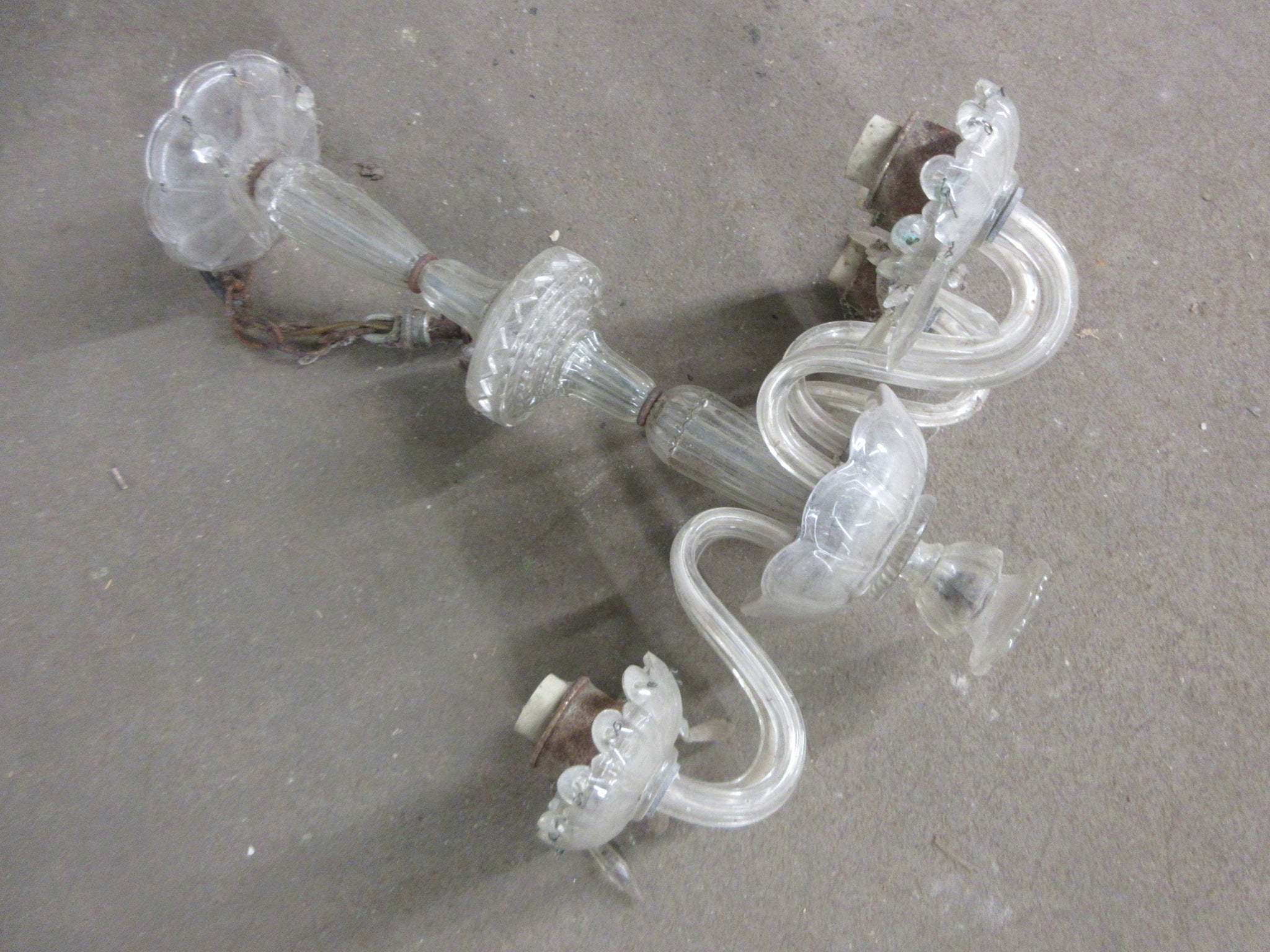 Five Arm Crystal Chandelier