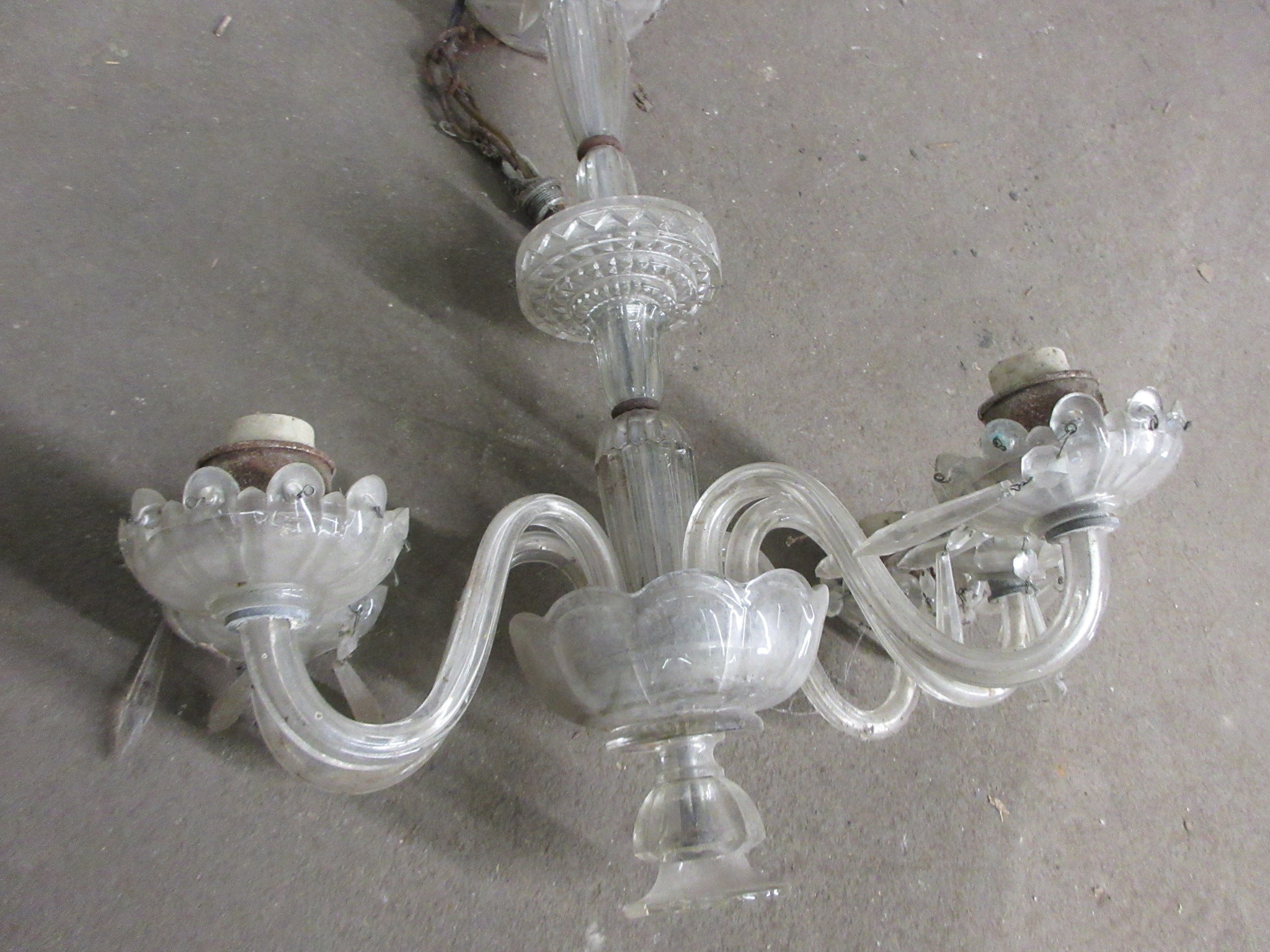 Five Arm Crystal Chandelier