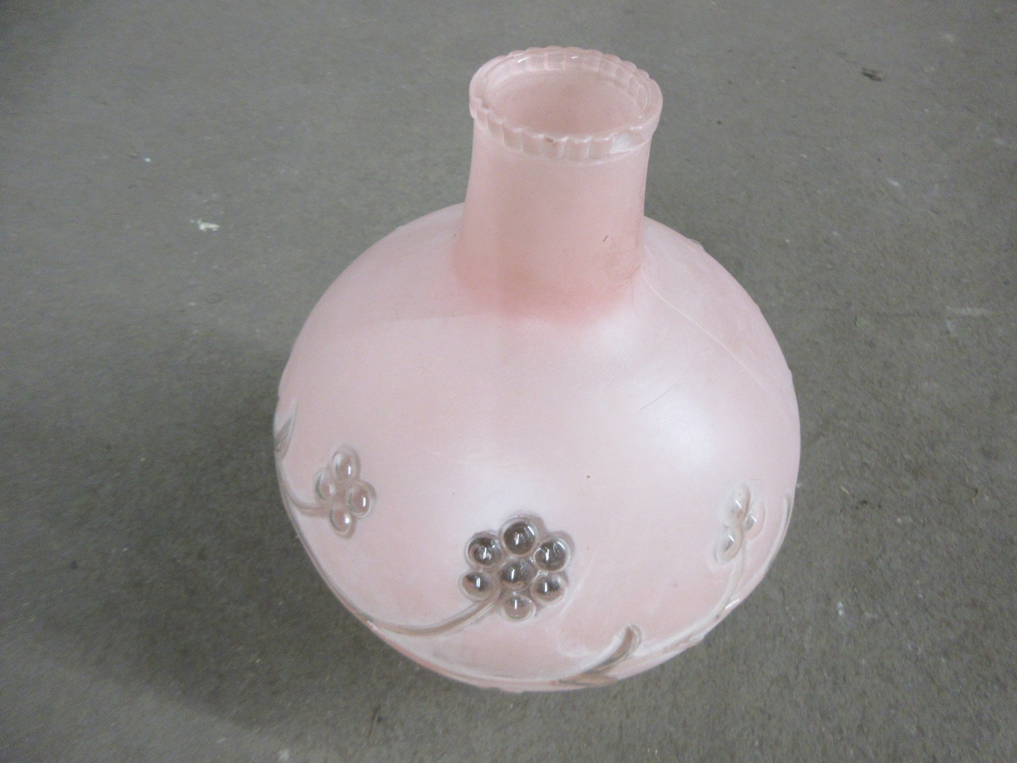 Vintage Pink Glass Lighting Globe