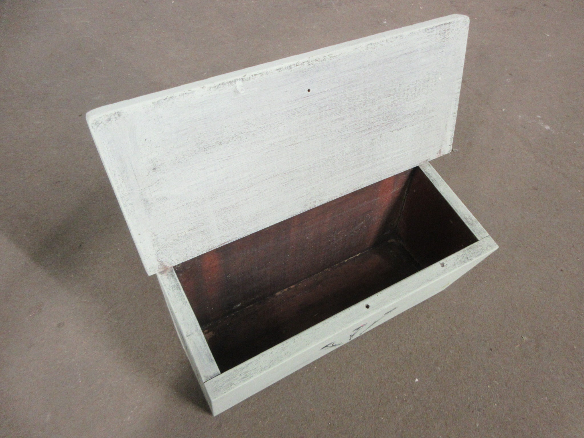 Painted Wall Mount Wooden Box