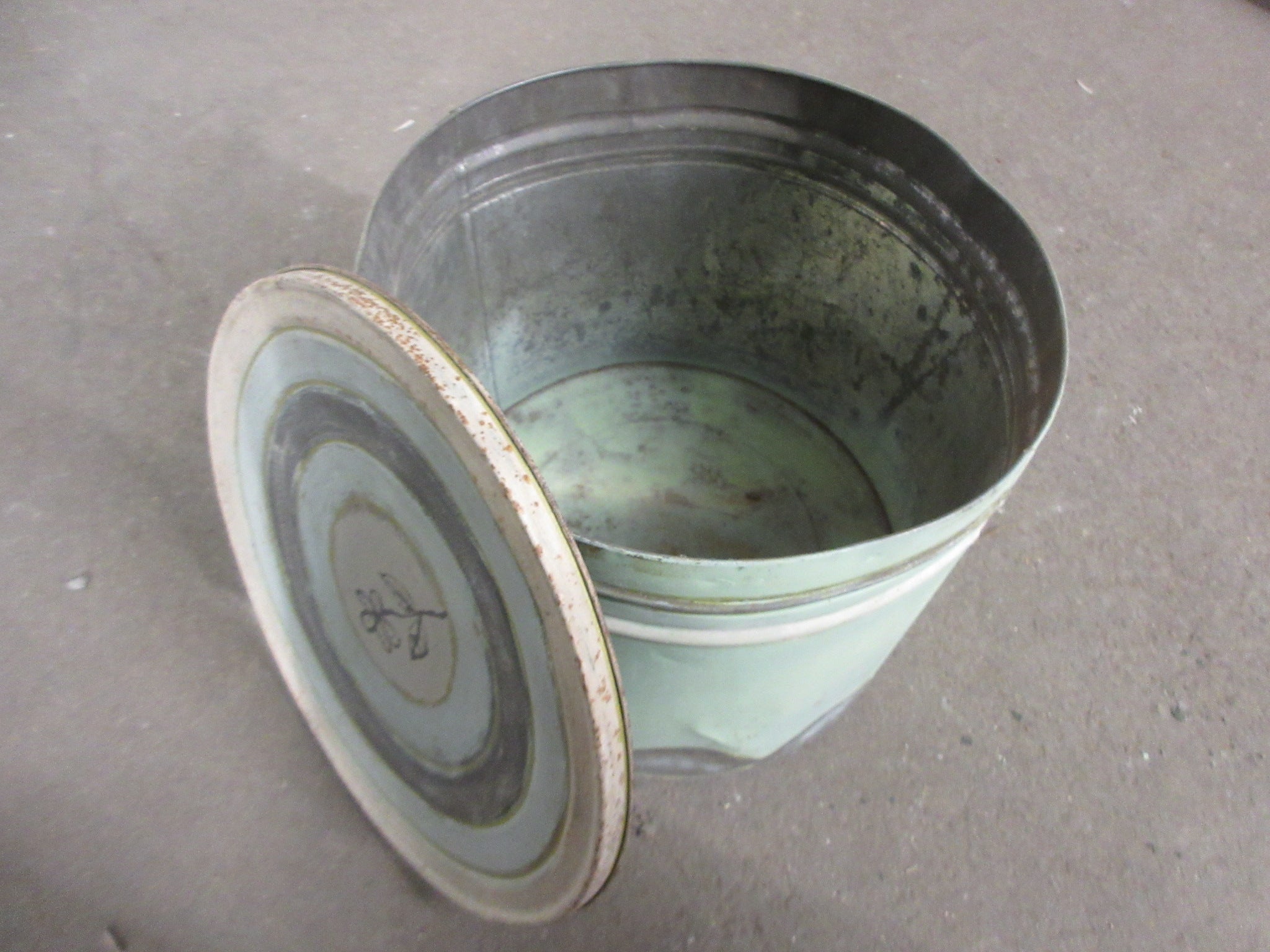 Painted Storage Bin with Lid
