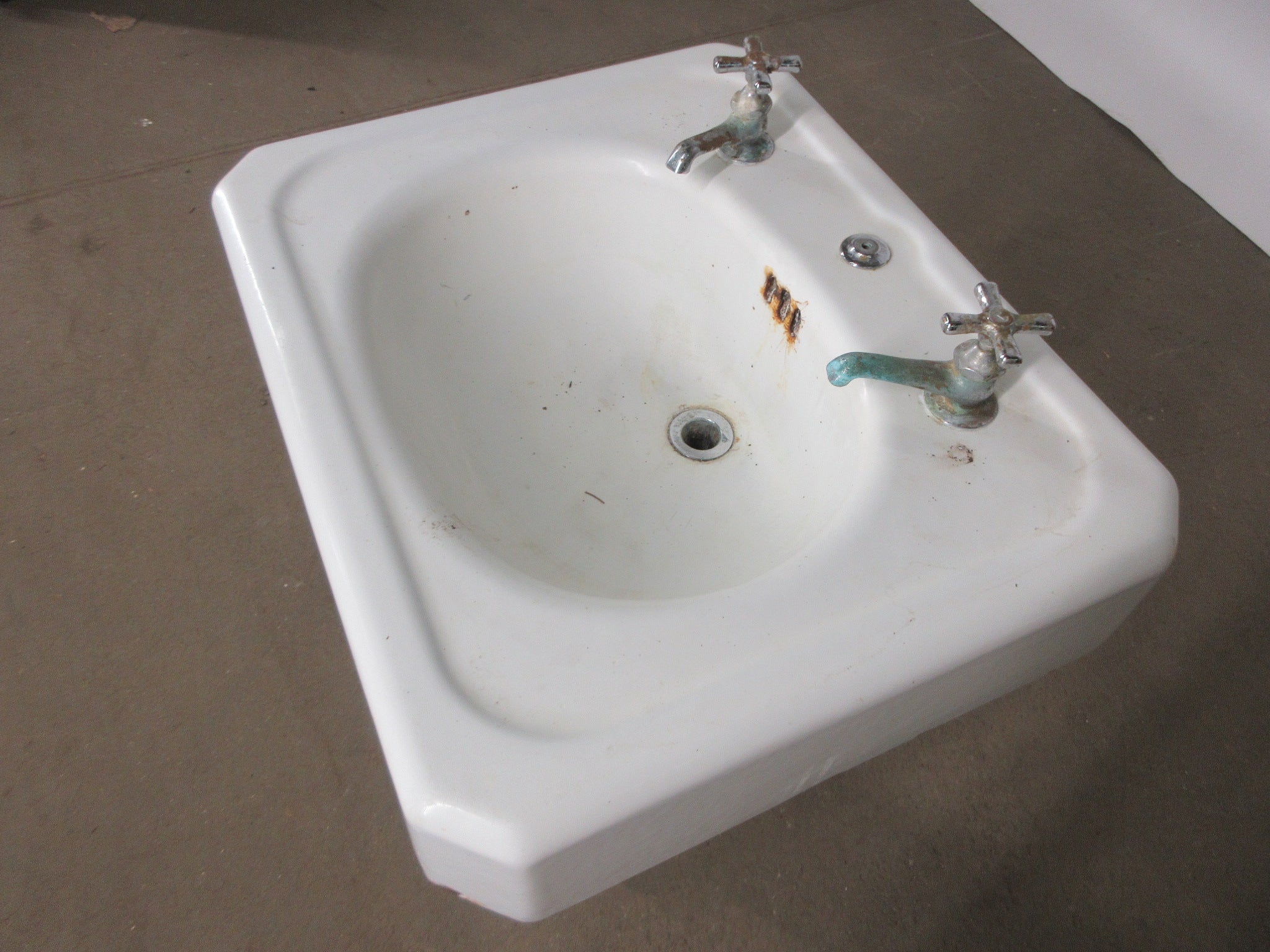 Antique Standard Cast Iron Pedestal Sink
