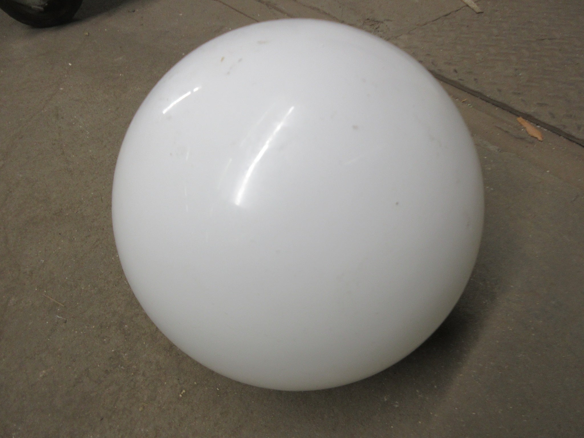 Round White Glass Lighting Shade
