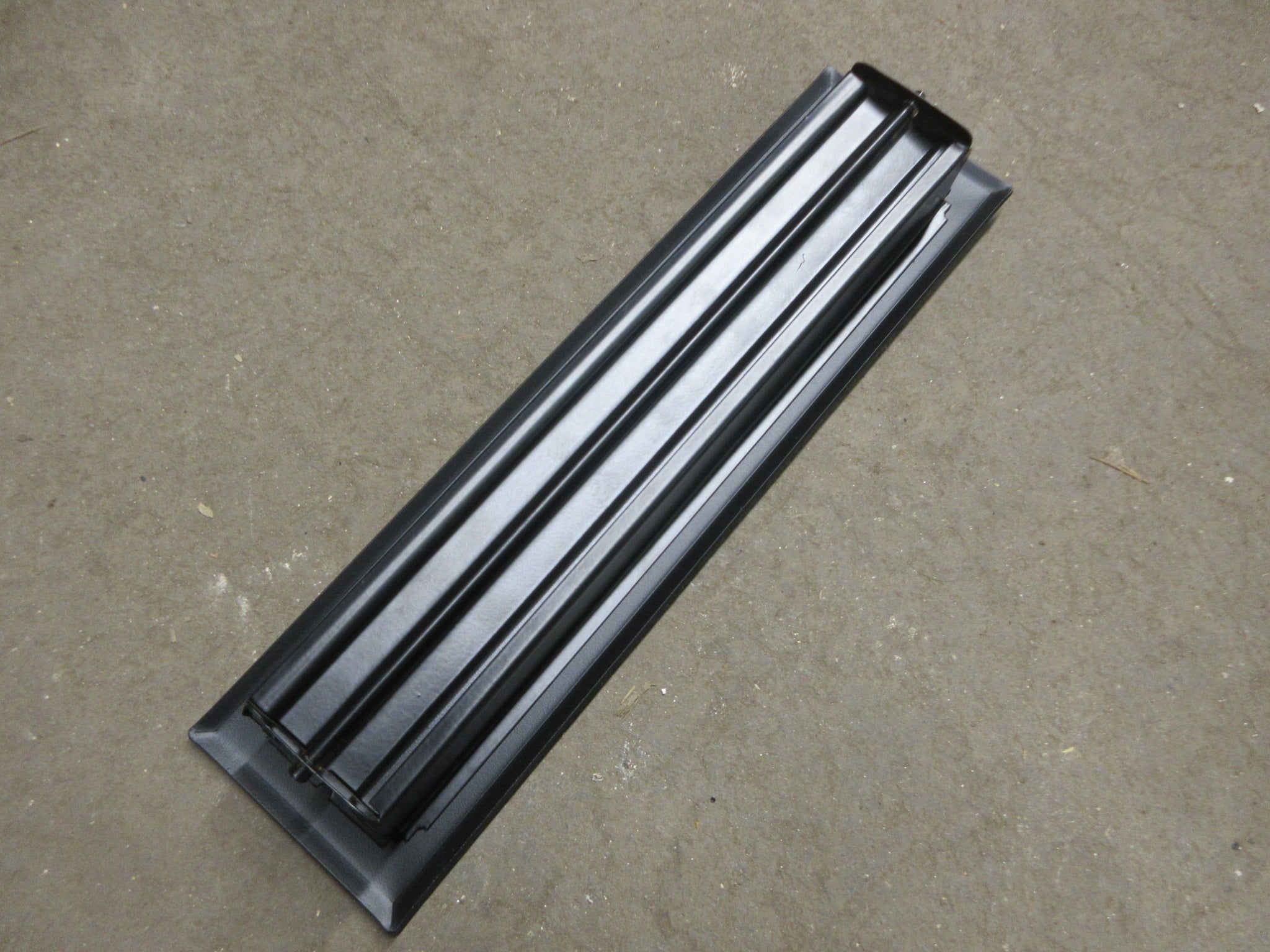2" x 12" Hutch Steel Floor Register - Black