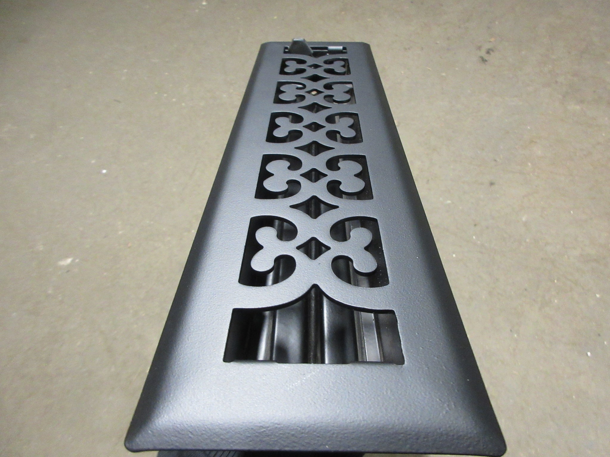 2" x 12" Hutch Steel Floor Register - Black
