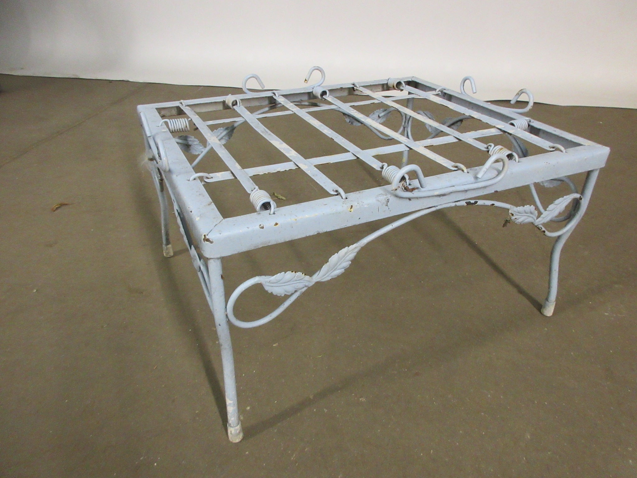 Vintage Metal Ottoman