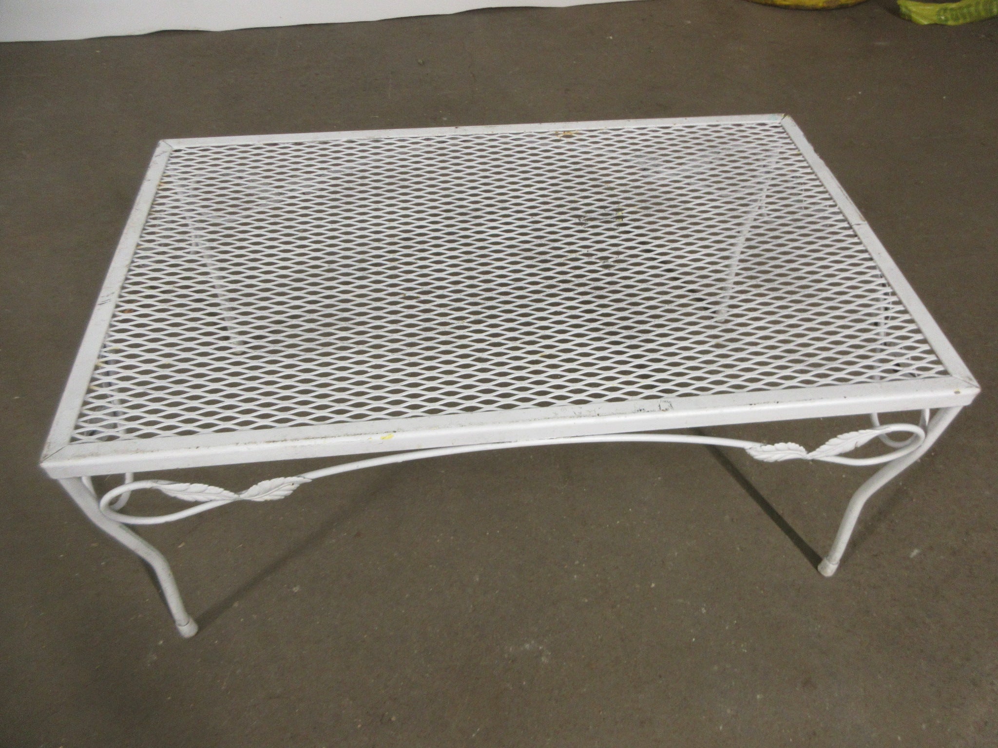 Vintage Metal Patio Coffee Table